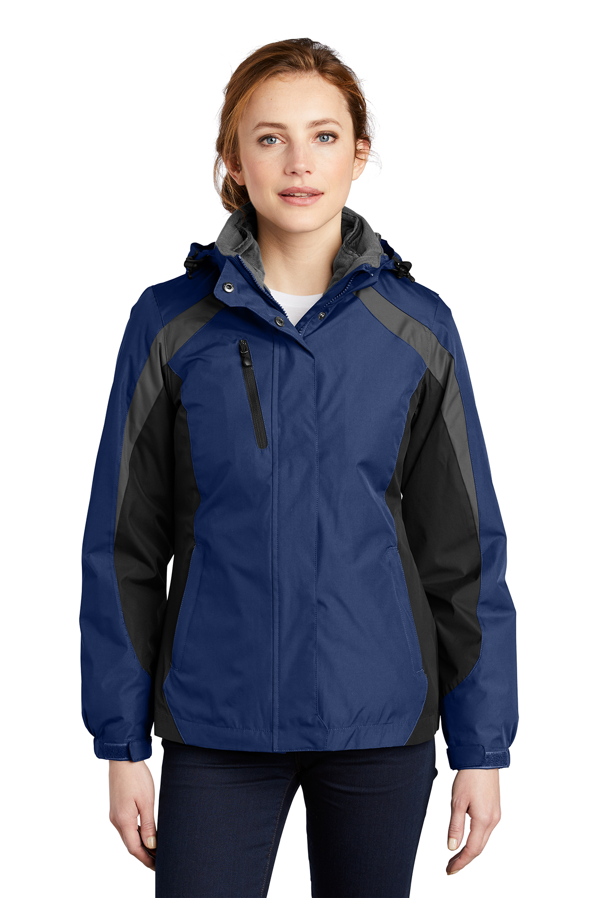 Port authority ladies colorblock hot sale 3 in 1 jacket