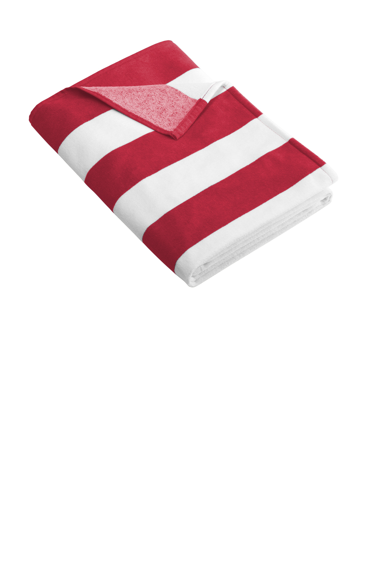 Red stripe deals beach towel
