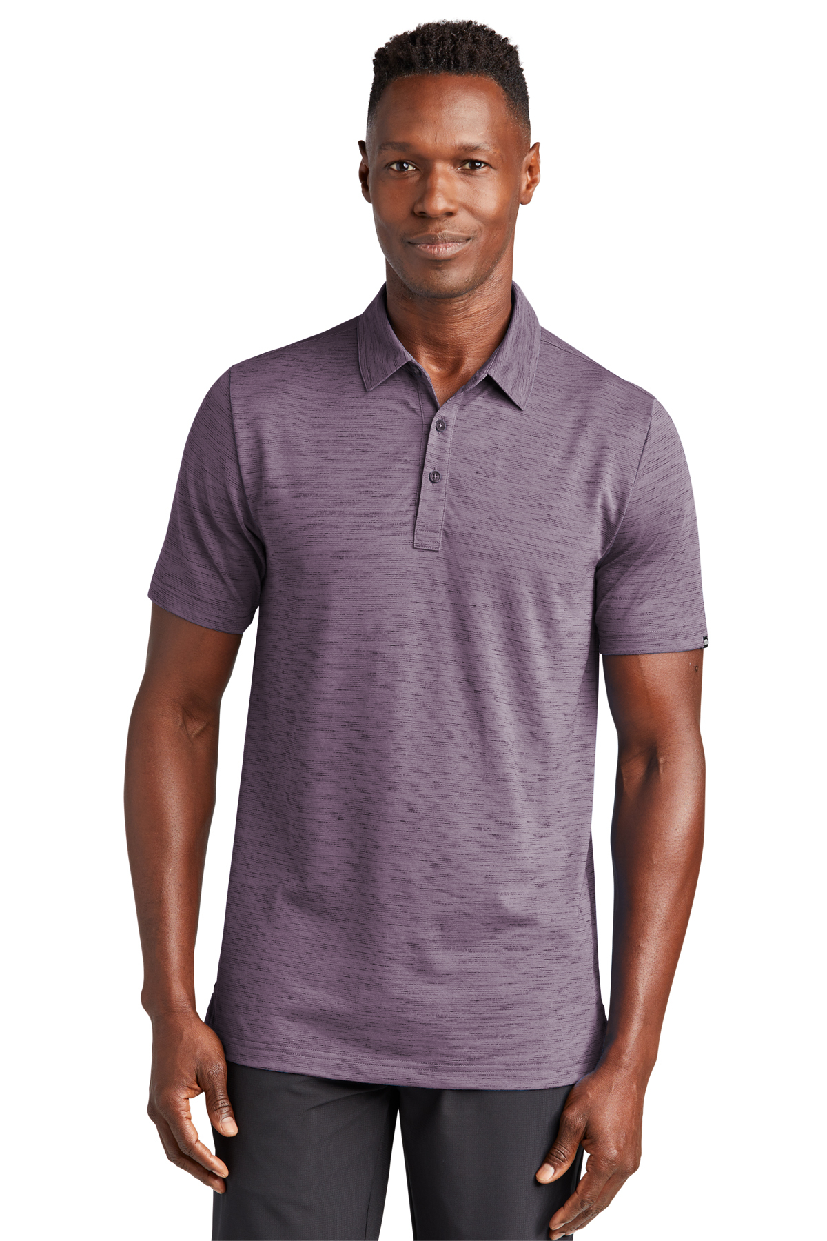 Slub polo top