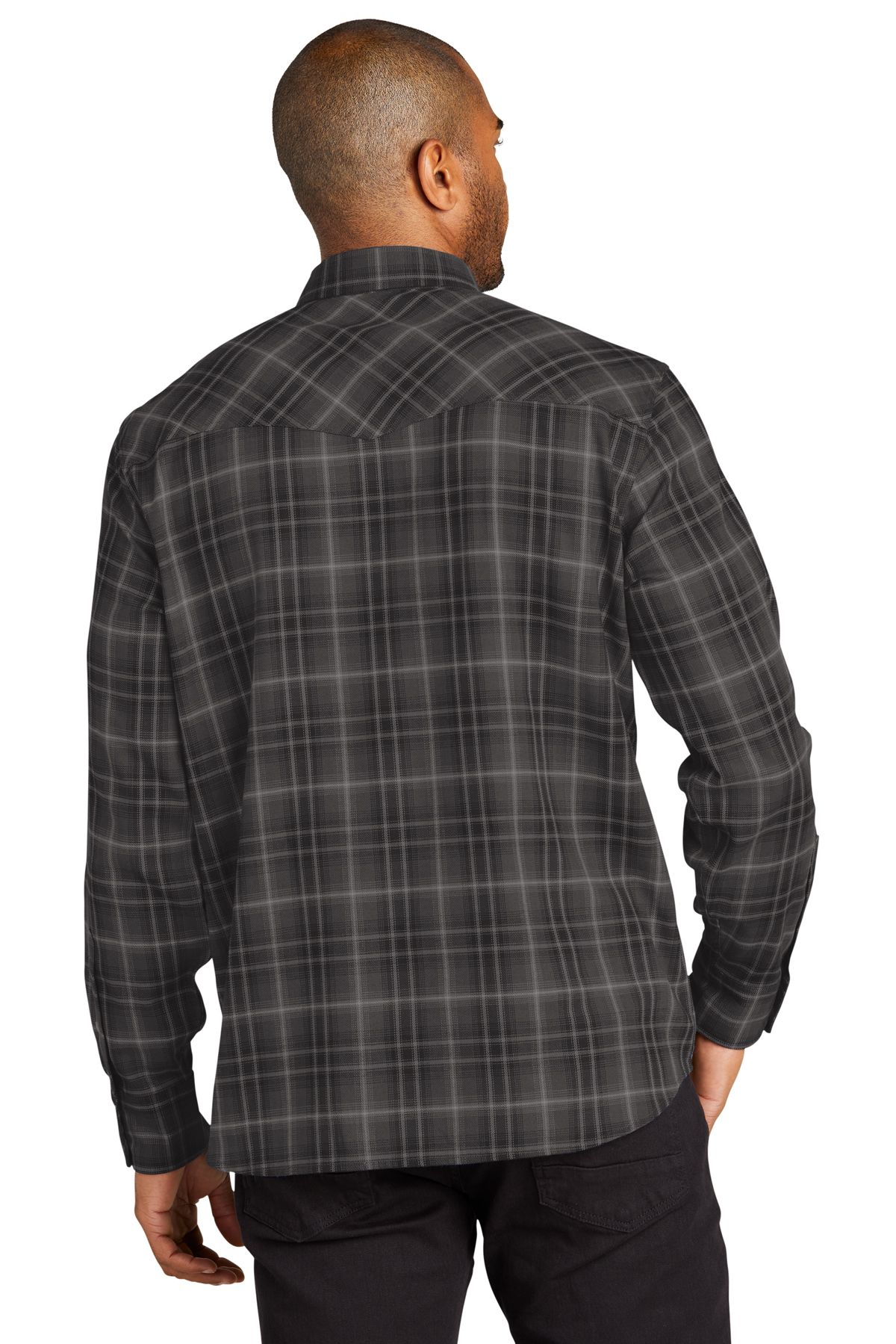 Custom Work Shirts  Maple Avenue. Port Authority Ladies Long Sleeve Ombre  Plaid Shirt LW672