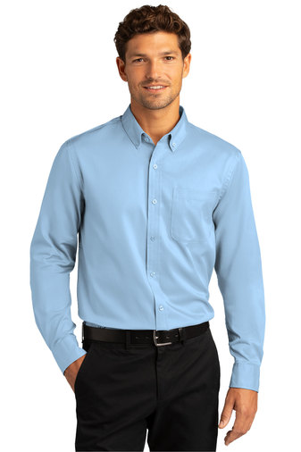 Port Authority Long Sleeve SuperPro React Twill Shirt | Product | SanMar