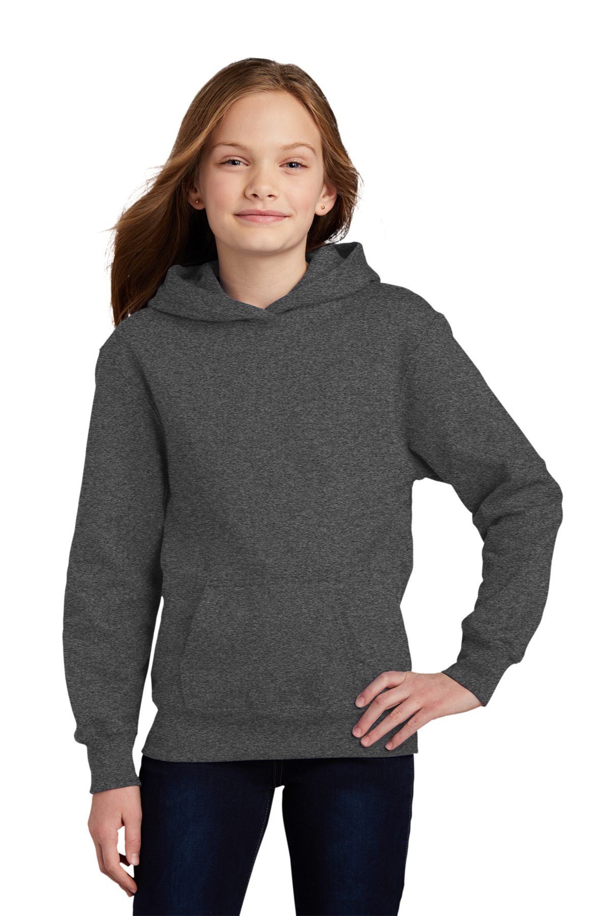 Brown Classic Hooded Sweatshirt (Heather Grey) – Ivysport