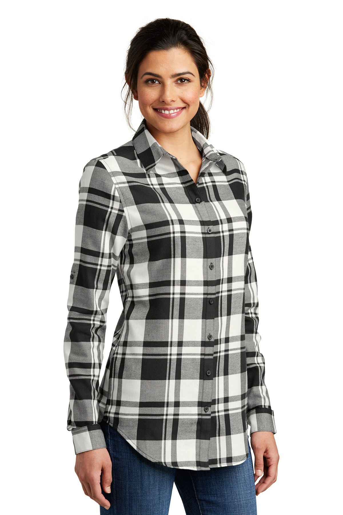 Port Authority Ladies Plaid Flannel 
