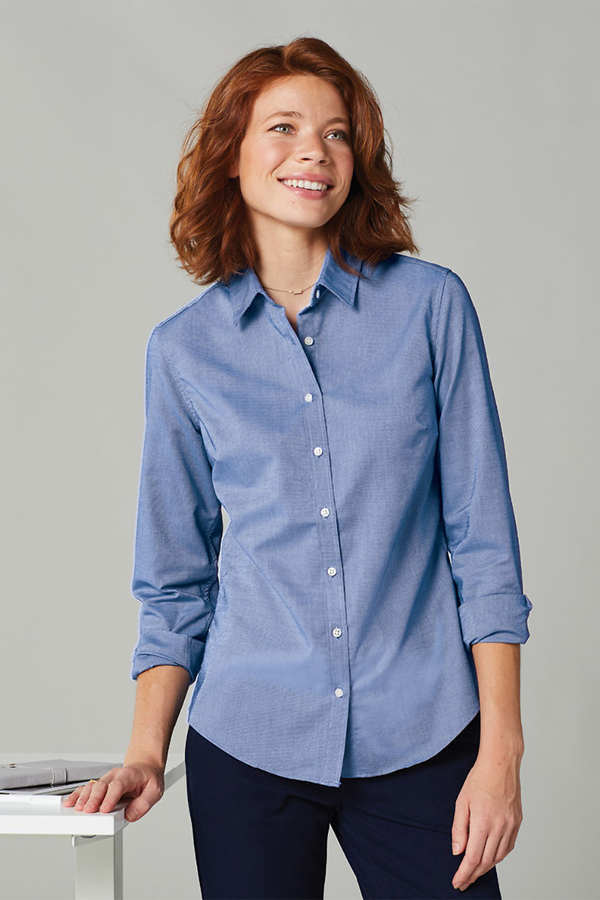 Port Authority ® Ladies SuperPro ™ Oxford Shirt | Product | SanMar