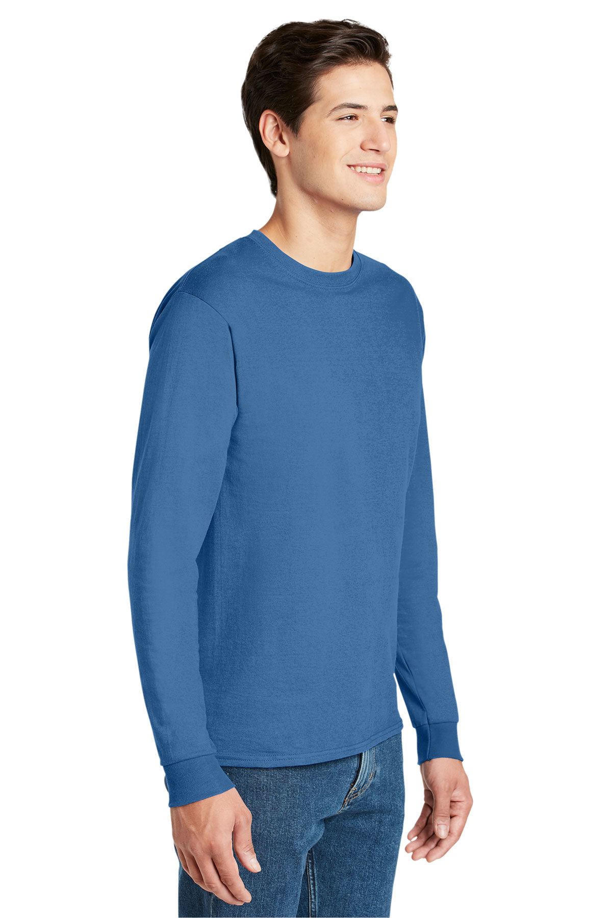 Hanes - Authentic 100% Cotton Long Sleeve T-Shirt | Product | Online Apparel Market