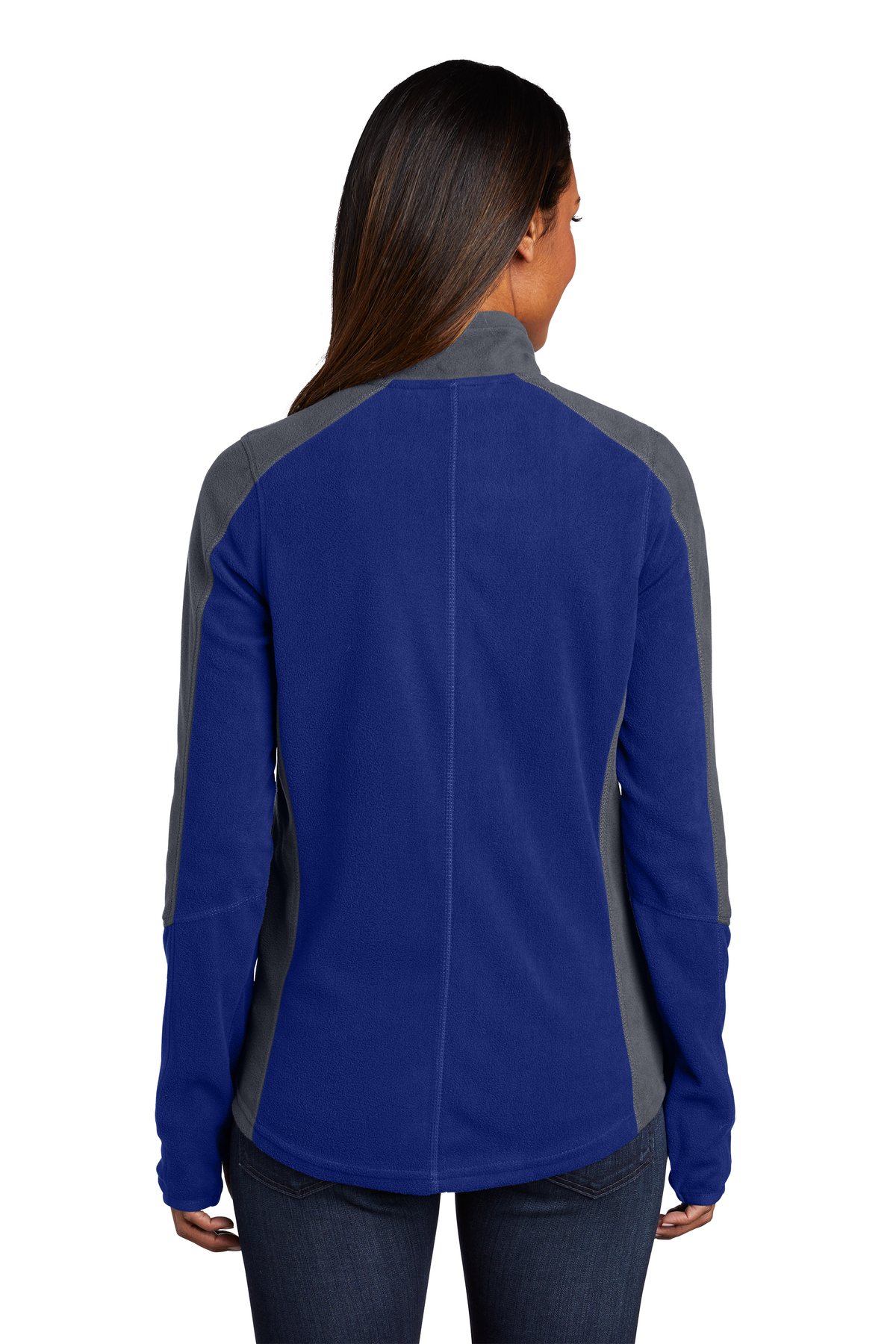port authority ladies colorblock microfleece jacket