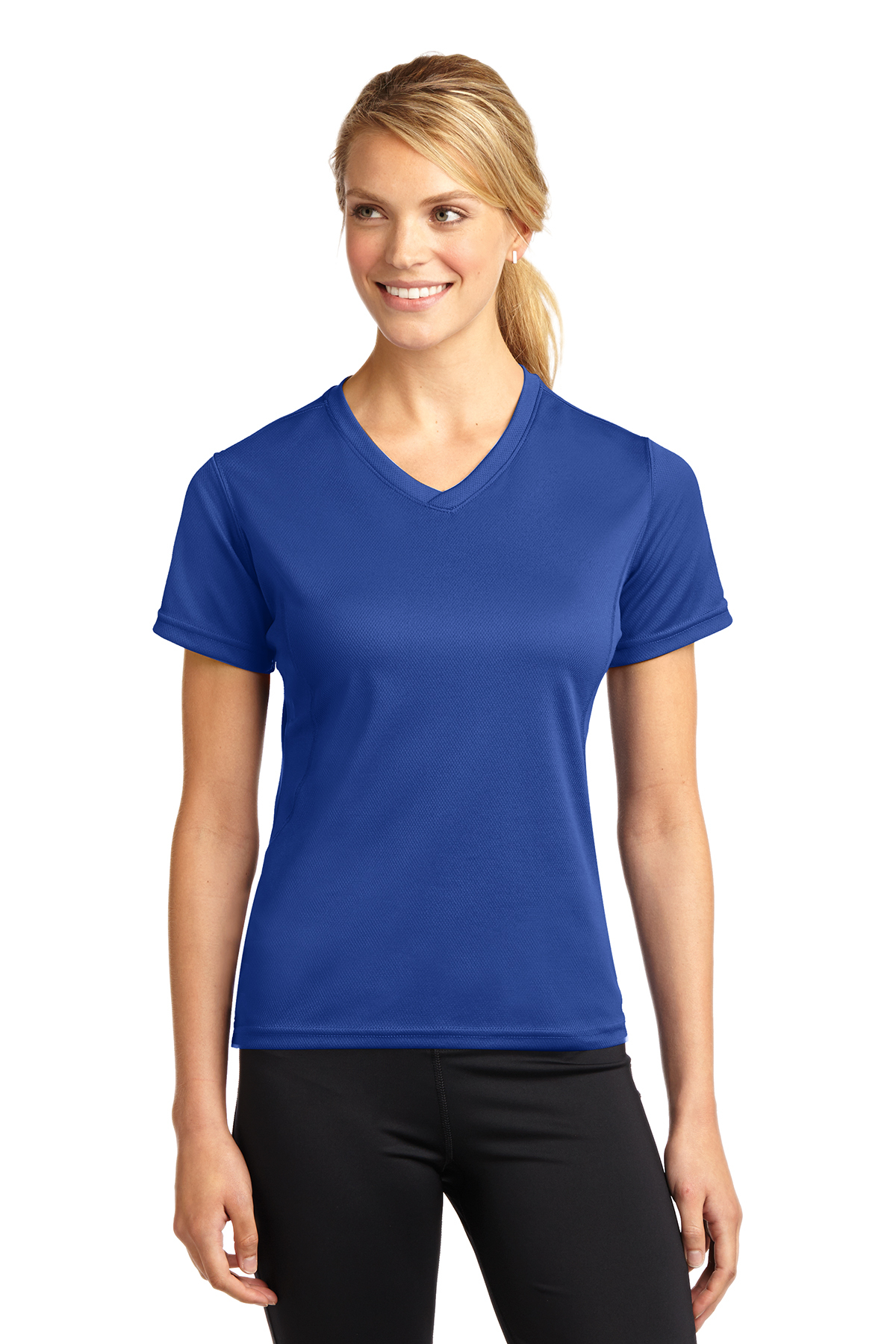 Sport-Tek Dri-Mesh Ladies V-Neck T-Shirt, Product
