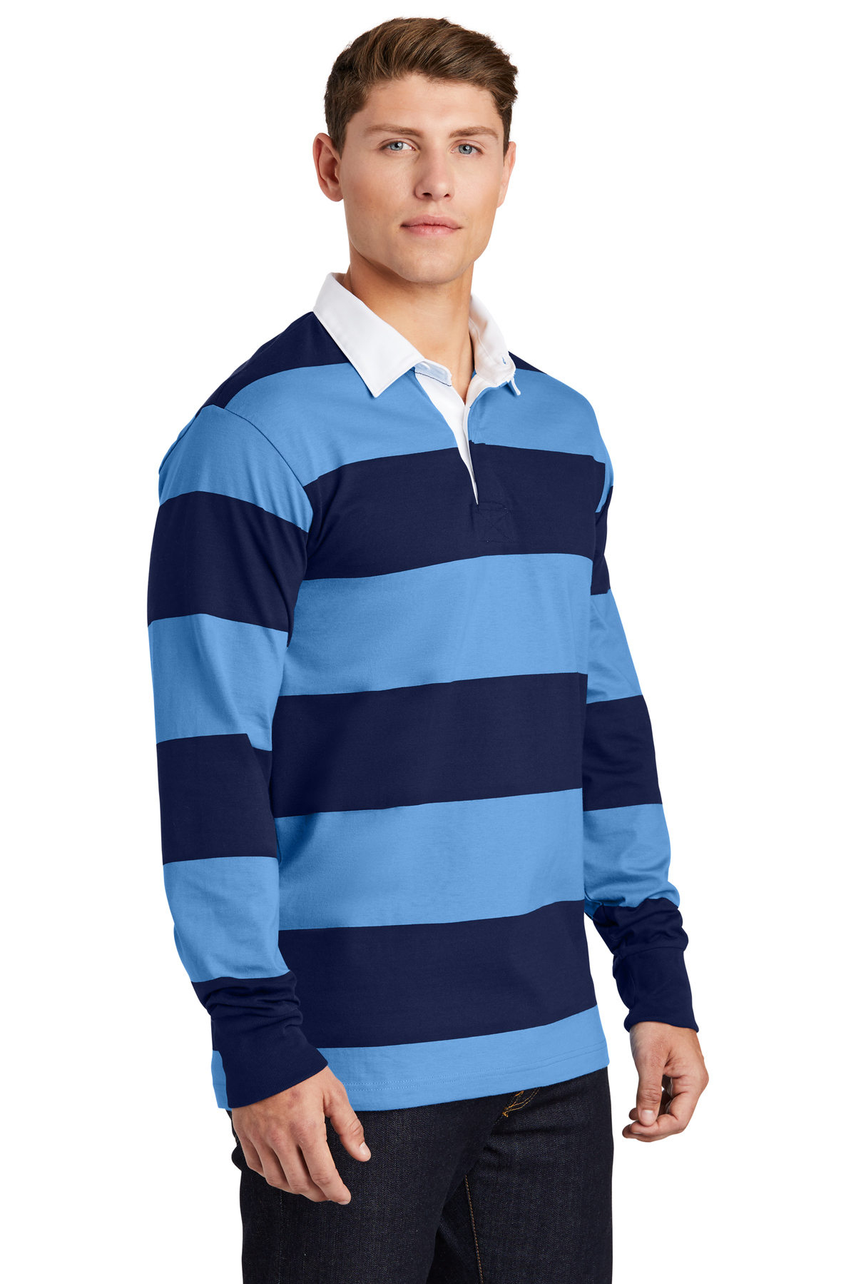 Sport-Tek<SUP>®</SUP> Classic Long Sleeve Rugby Polo