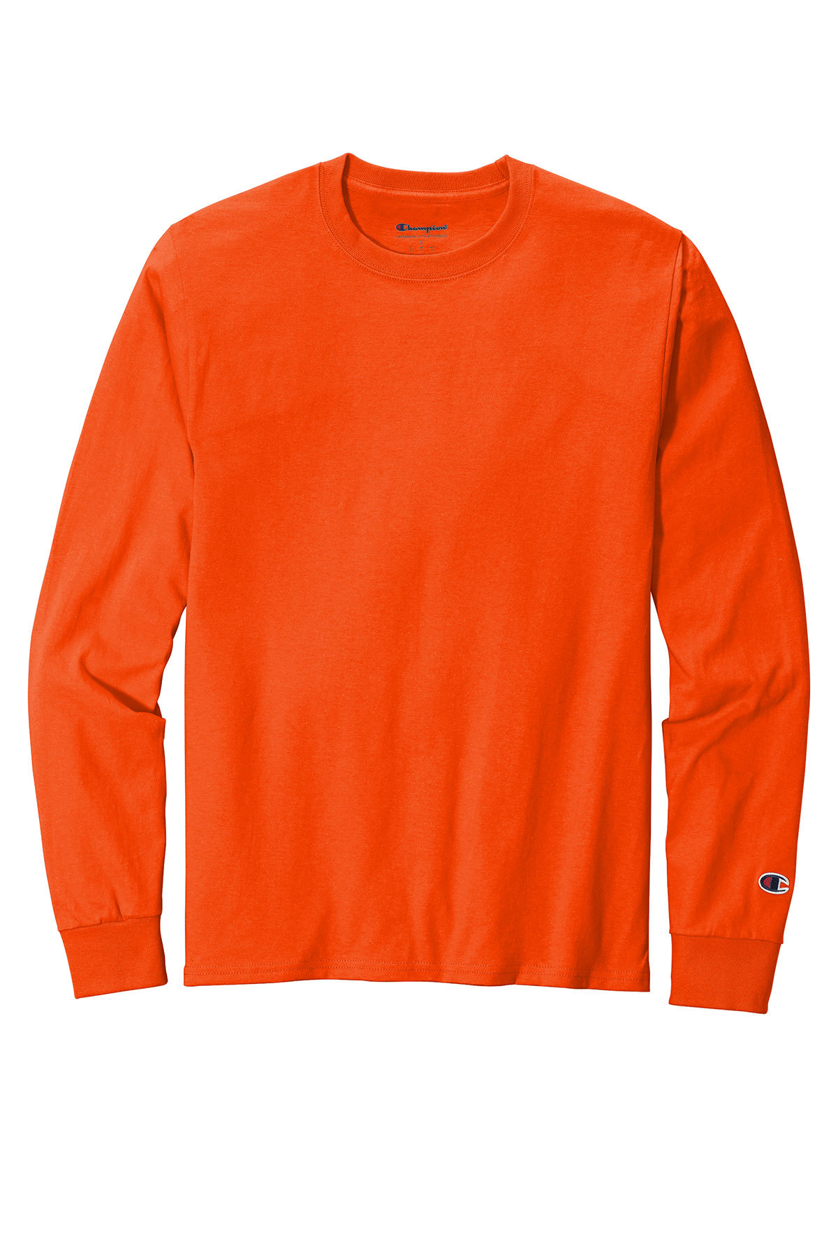 Orange champion store long sleeve shirt