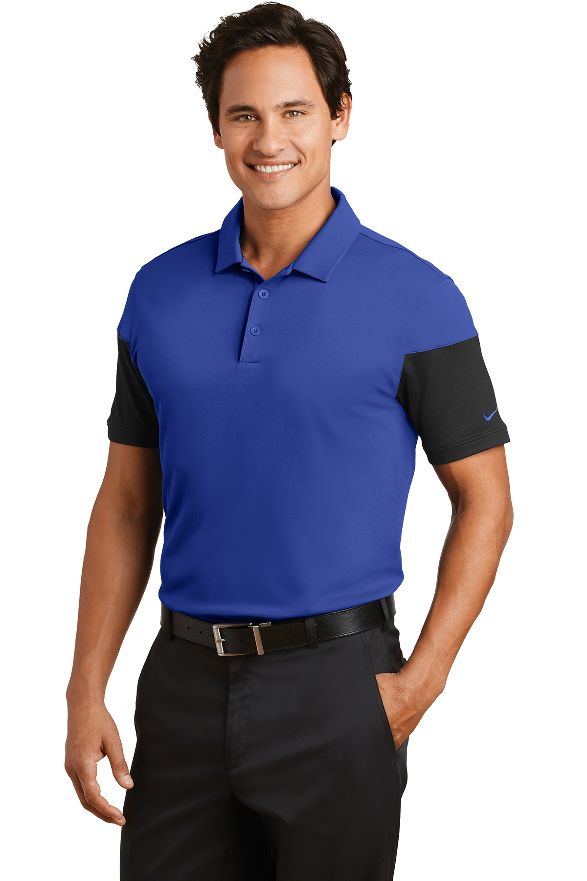 Nike Dri-FIT Sleeve Colorblock Modern Fit Polo | Product | SanMar