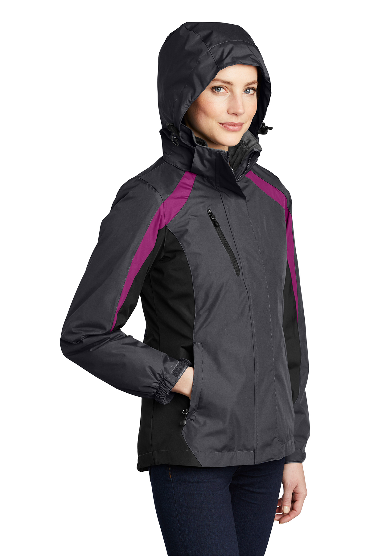 Port Authority Women s Colorblock 3 in 1 Jacket Product Port Authority