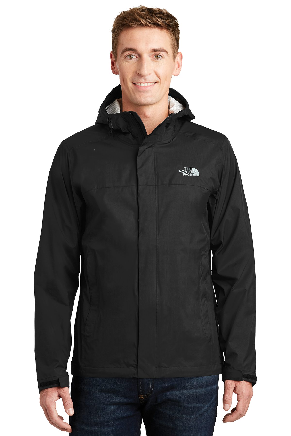 north face black waterproof jacket