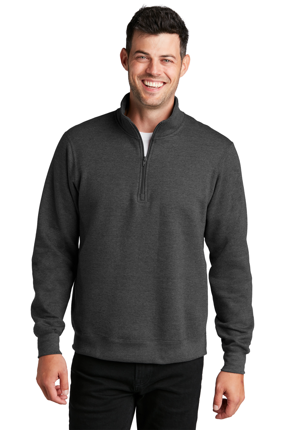 Port & Company ® Fan Favorite™ Fleece 1/4-Zip Pullover Sweatshirt ...