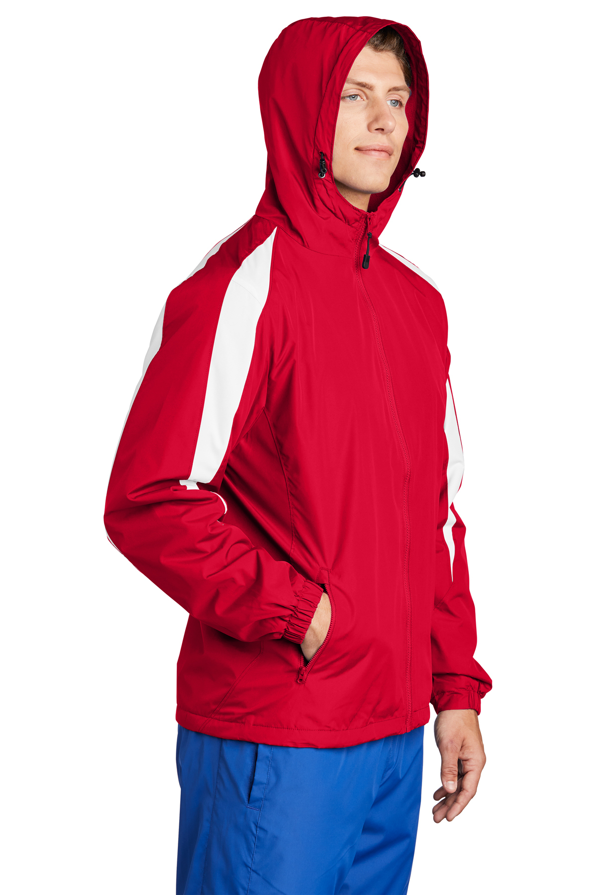 SportTek FleeceLined Colorblock Jacket Product SanMar