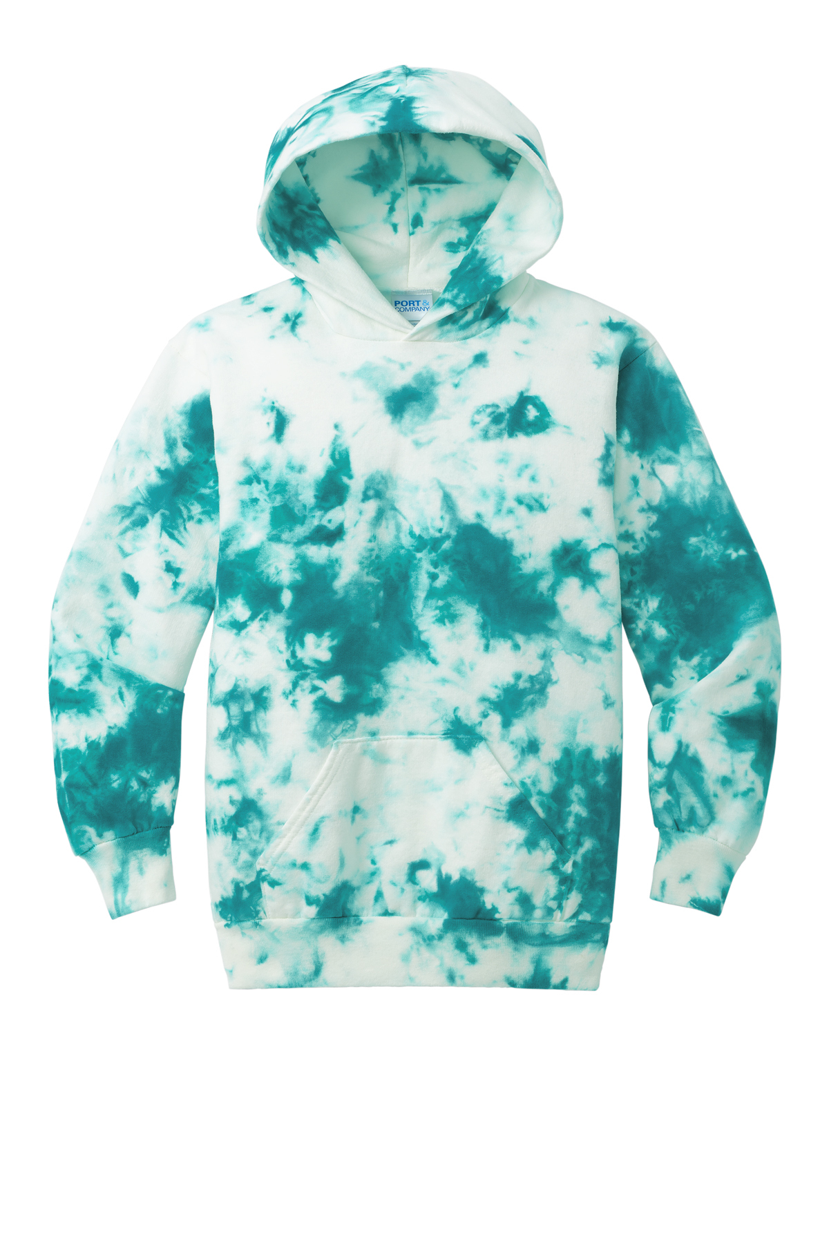 Port & Company Youth Crystal Tie-Dye Pullover Hoodie | Product | SanMar