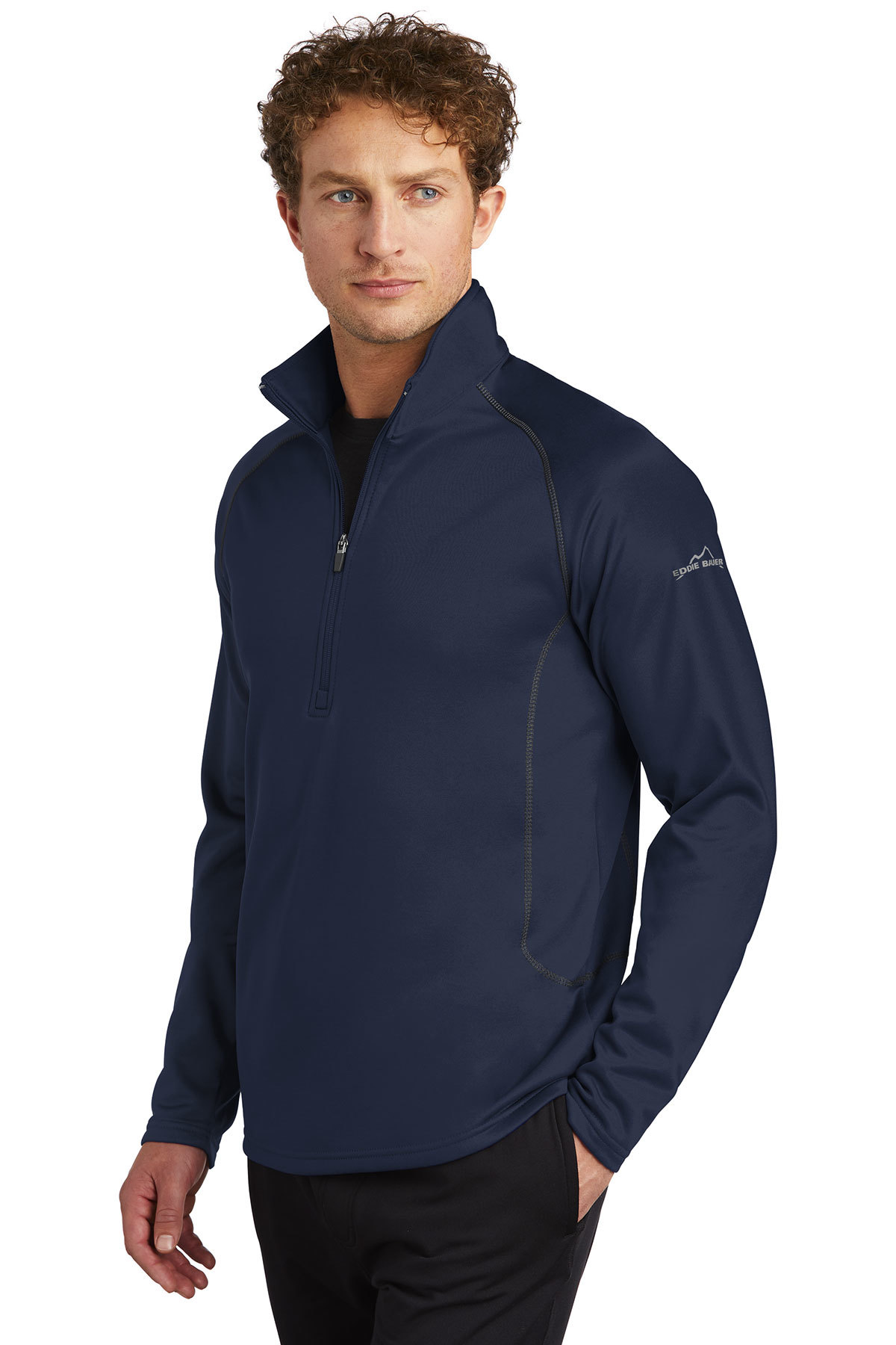 Eddie Bauer® Smooth Fleece Base Layer 1/2-Zip | Polyester Fleece ...