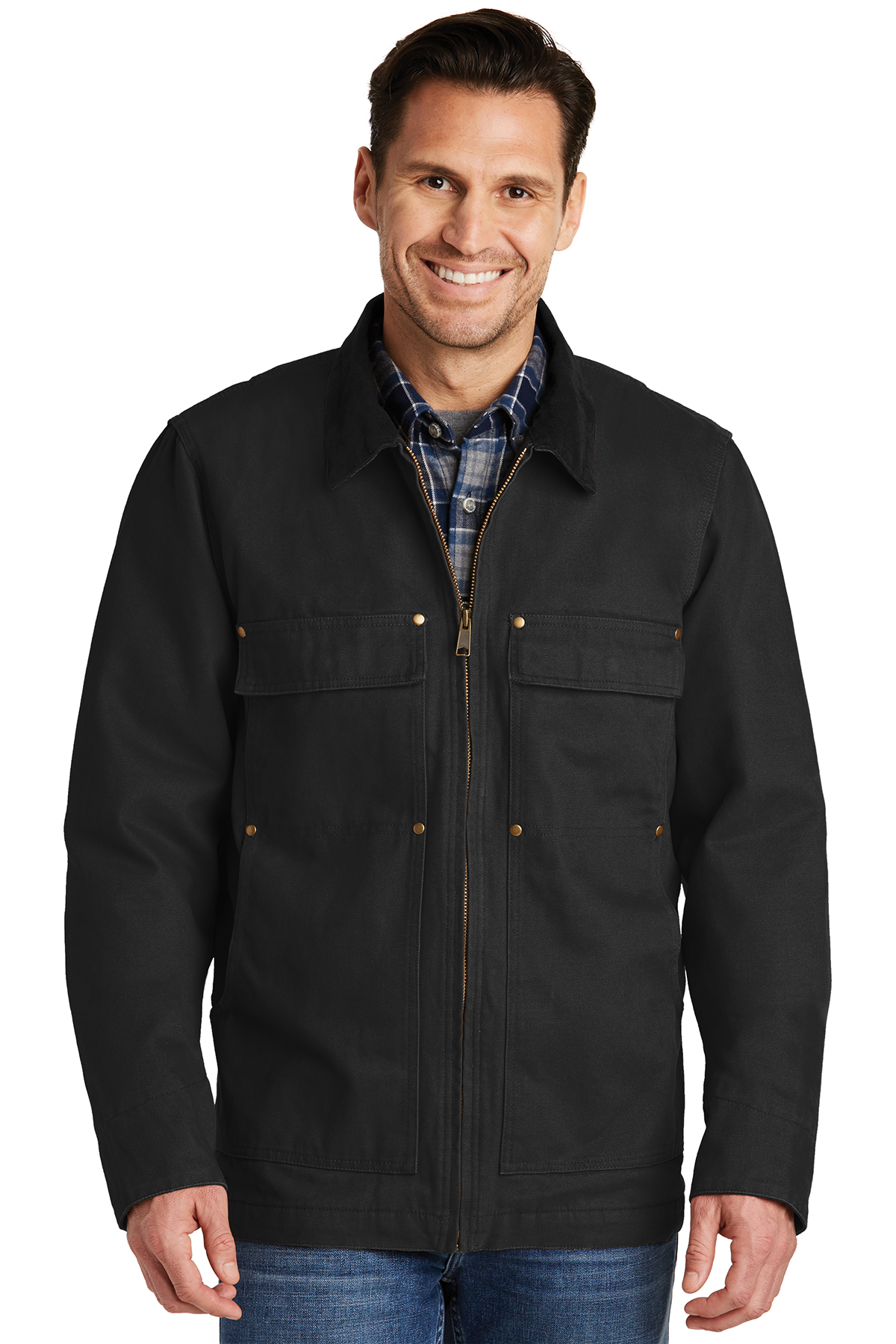 Cornerstone washed duck cloth chore coat 2025