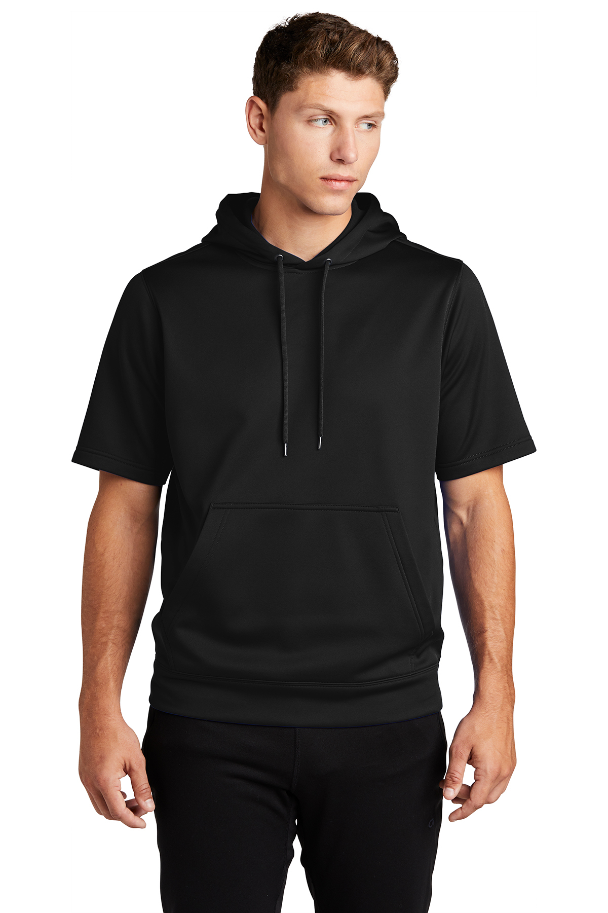 Sport-Tek Sport-Wick Fleece Short Sleeve Hooded Pullover | Product ...