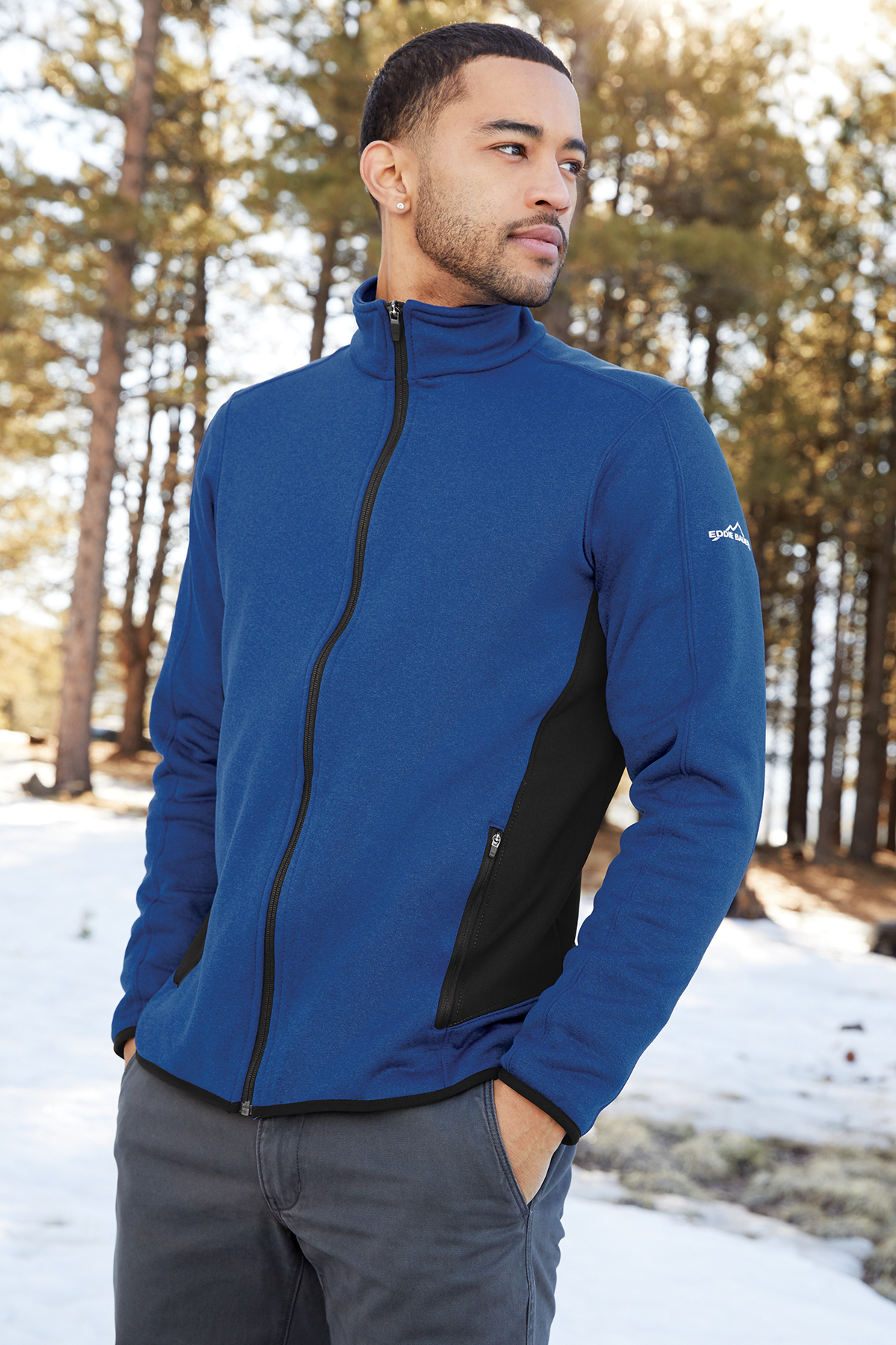 Eddie Bauer Full-Zip Heather Stretch Fleece Jacket | Product | Company ...