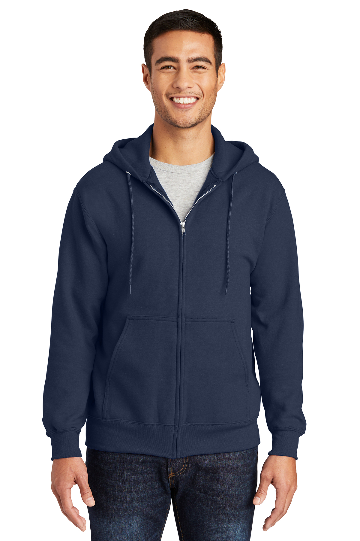 Port & Company Essential Fleece Full-Zip Hooded Sweatshirt | Product ...
