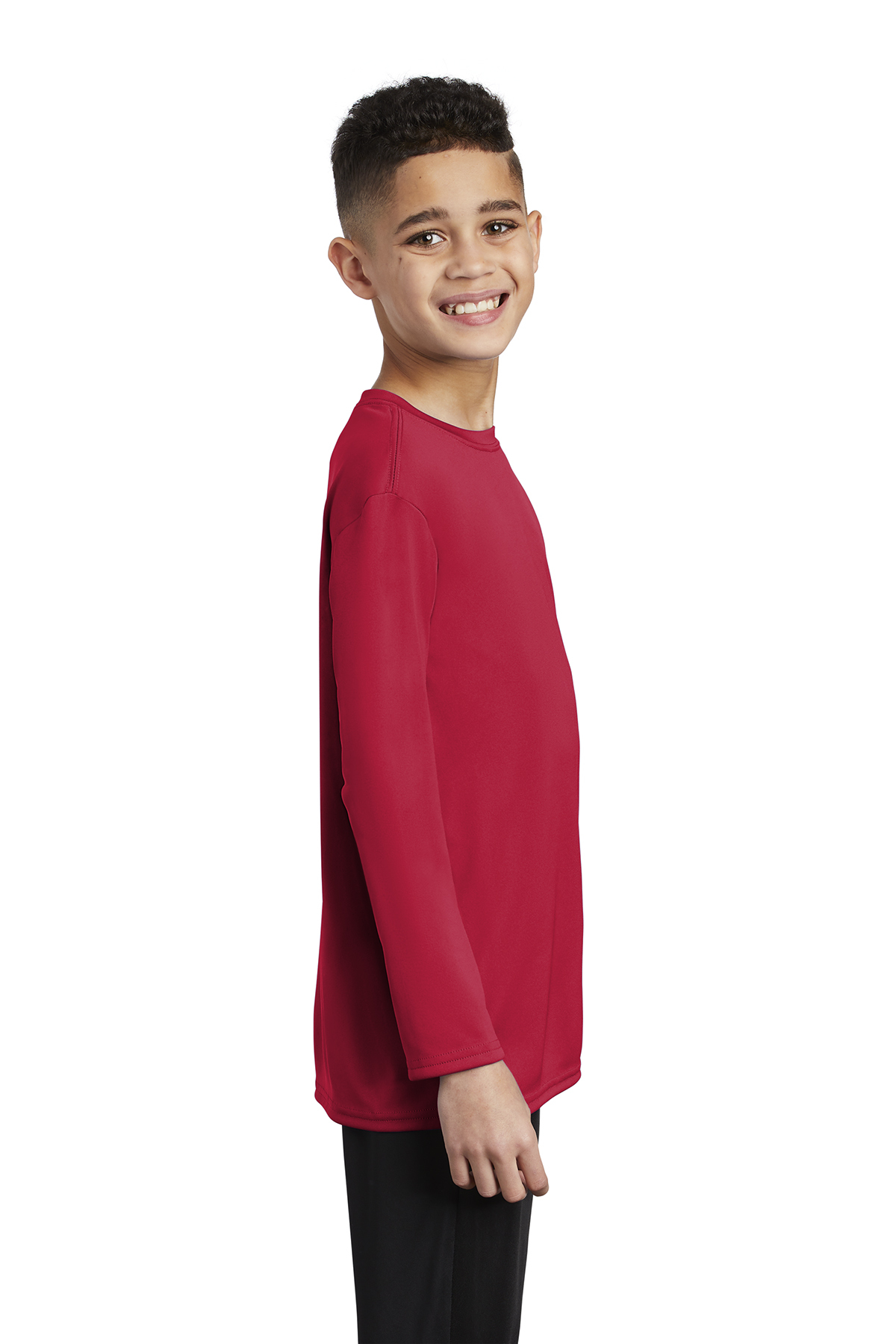 Port & Company Youth Long Sleeve Performance Tee | Product | Port