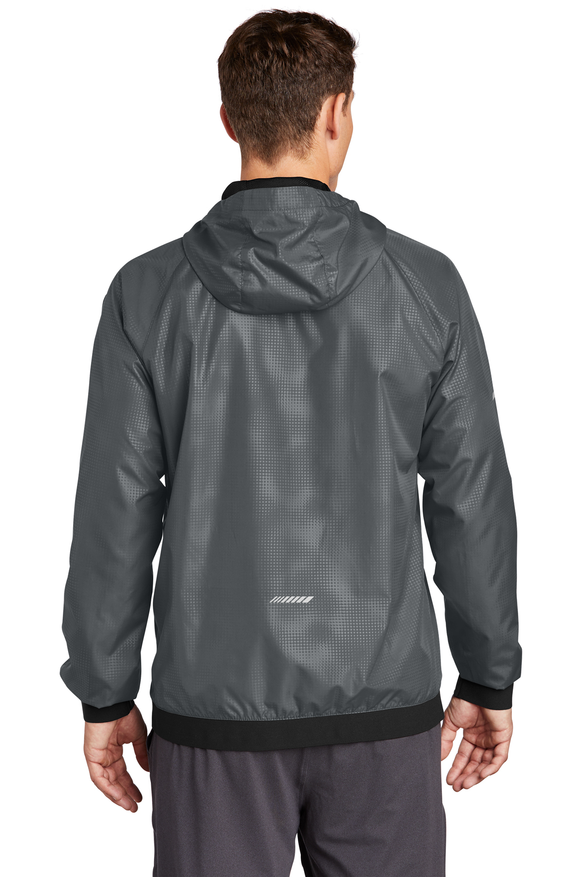 Sport-Tek Embossed Hooded Wind Jacket | Product | Sport-Tek