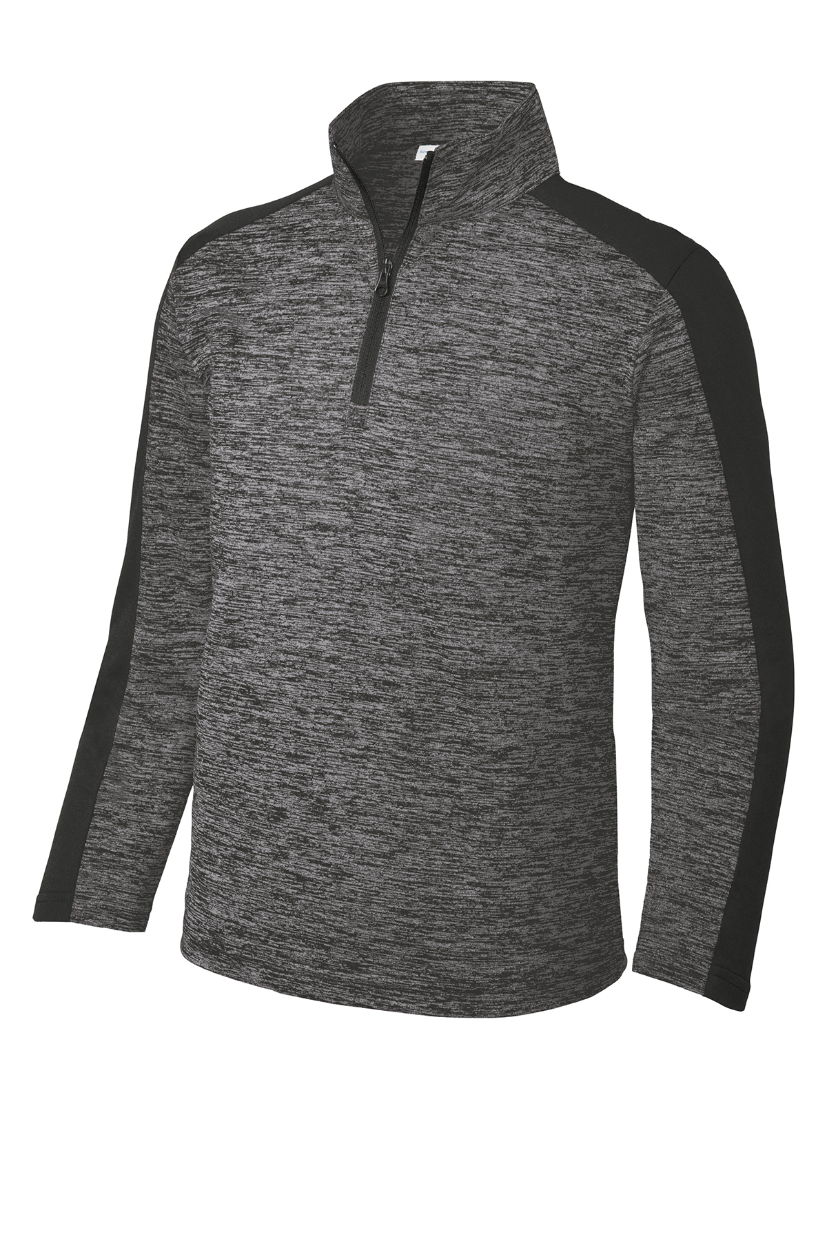 Sport-Tek Youth PosiCharge Electric Heather Colorblock 1/4-Zip Pullover ...