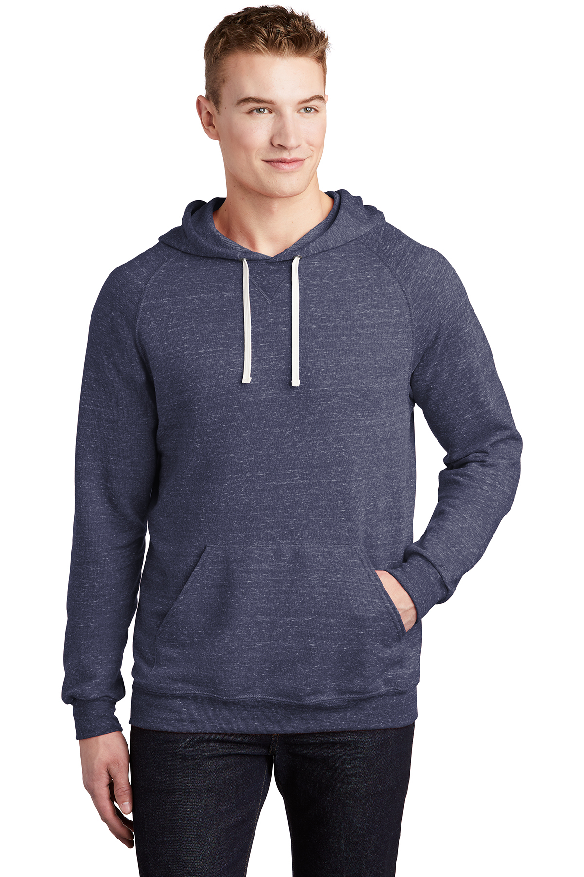 Jerzees Snow Heather French Terry Raglan Hoodie | Product