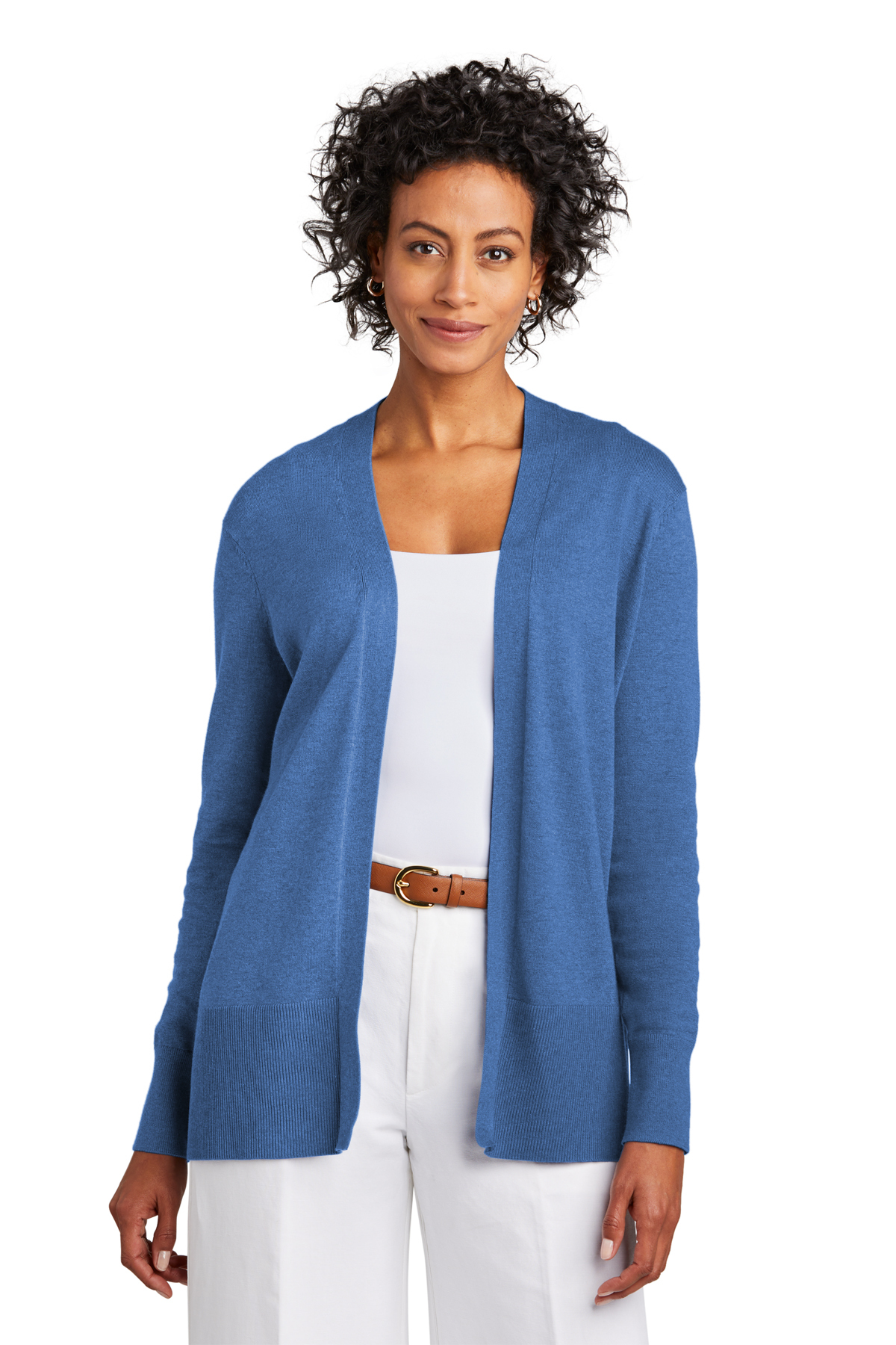 Brooks Brothers Women's Cotton Stretch Long Cardigan Sweater