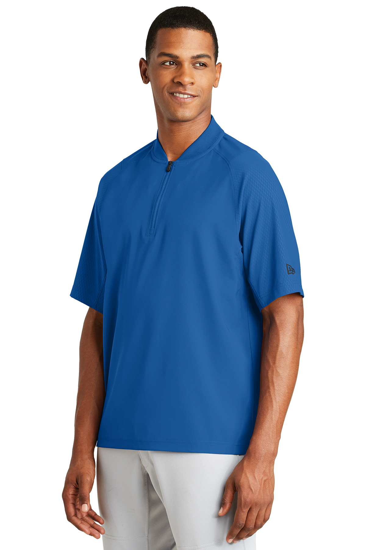 quarter zip short sleeve pullover