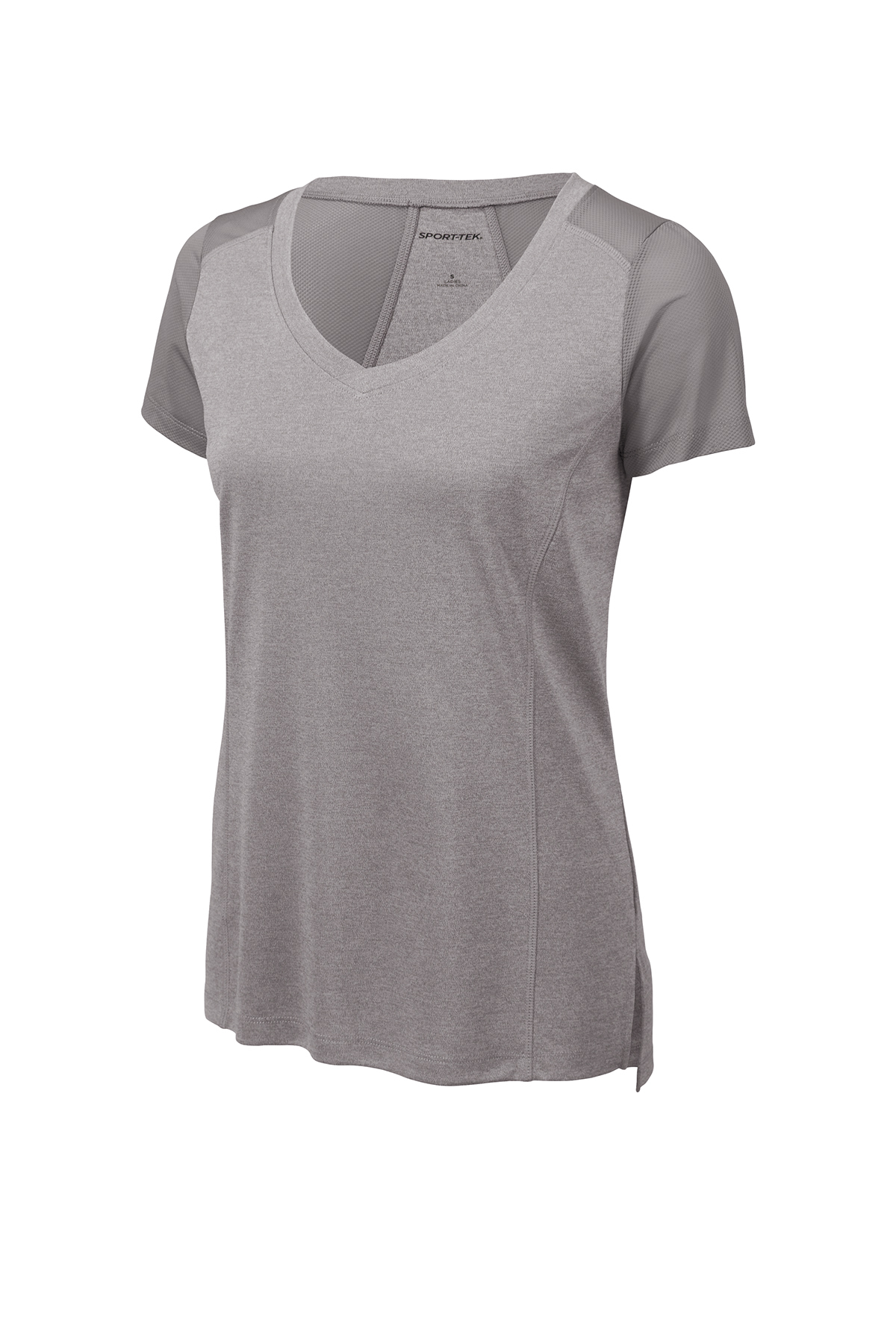 Sport Tek Adult Female Women Plain Short Sleeves T-Shirt Black Medium