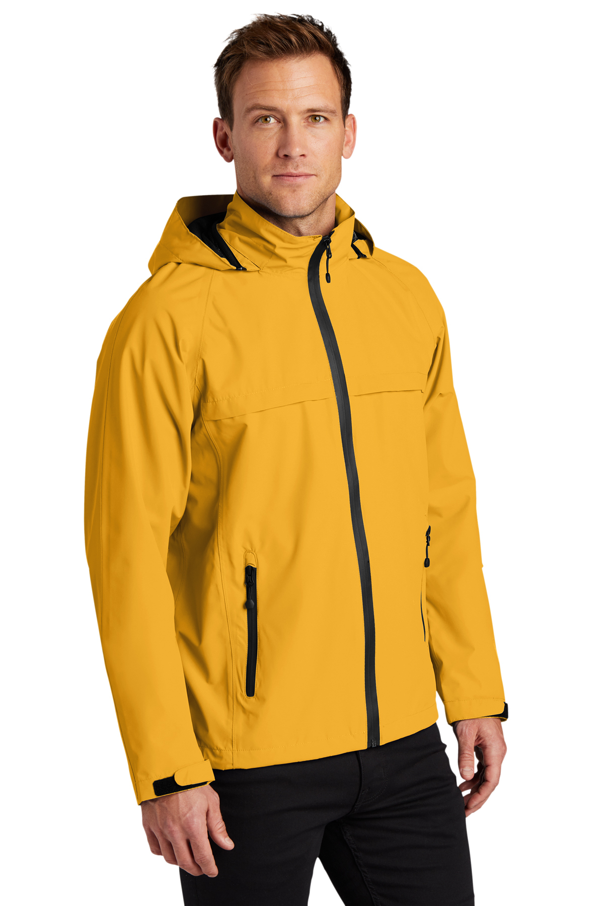 yellow waterproof jacket