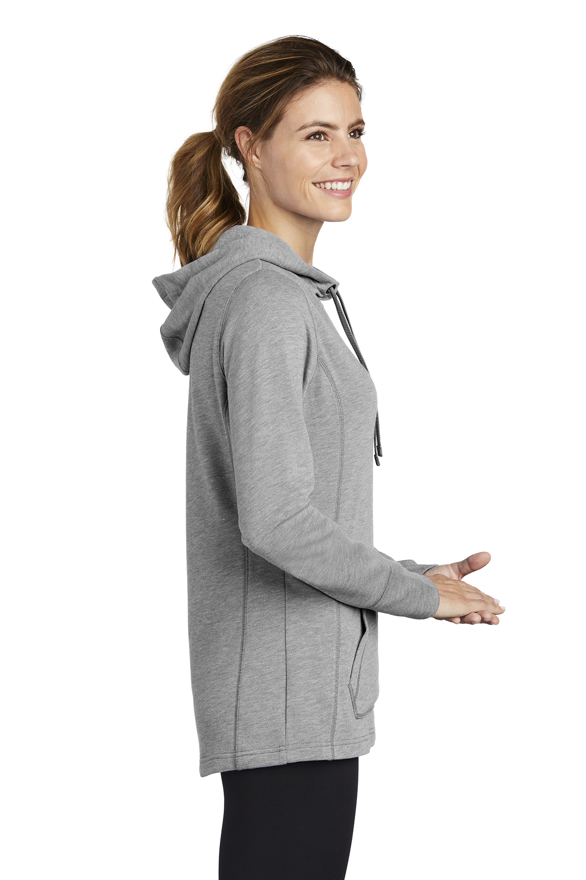 Sport-Tek ® Ladies PosiCharge ® Tri-Blend Wicking Long Sleeve Hoodie - Heat  Transfer Warehouse