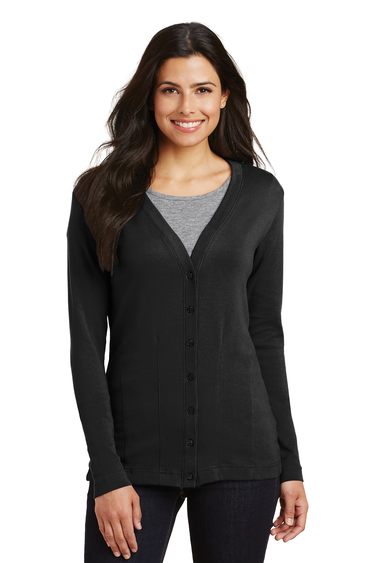 Port Authority Ladies Modern Stretch Cotton Cardigan, Product
