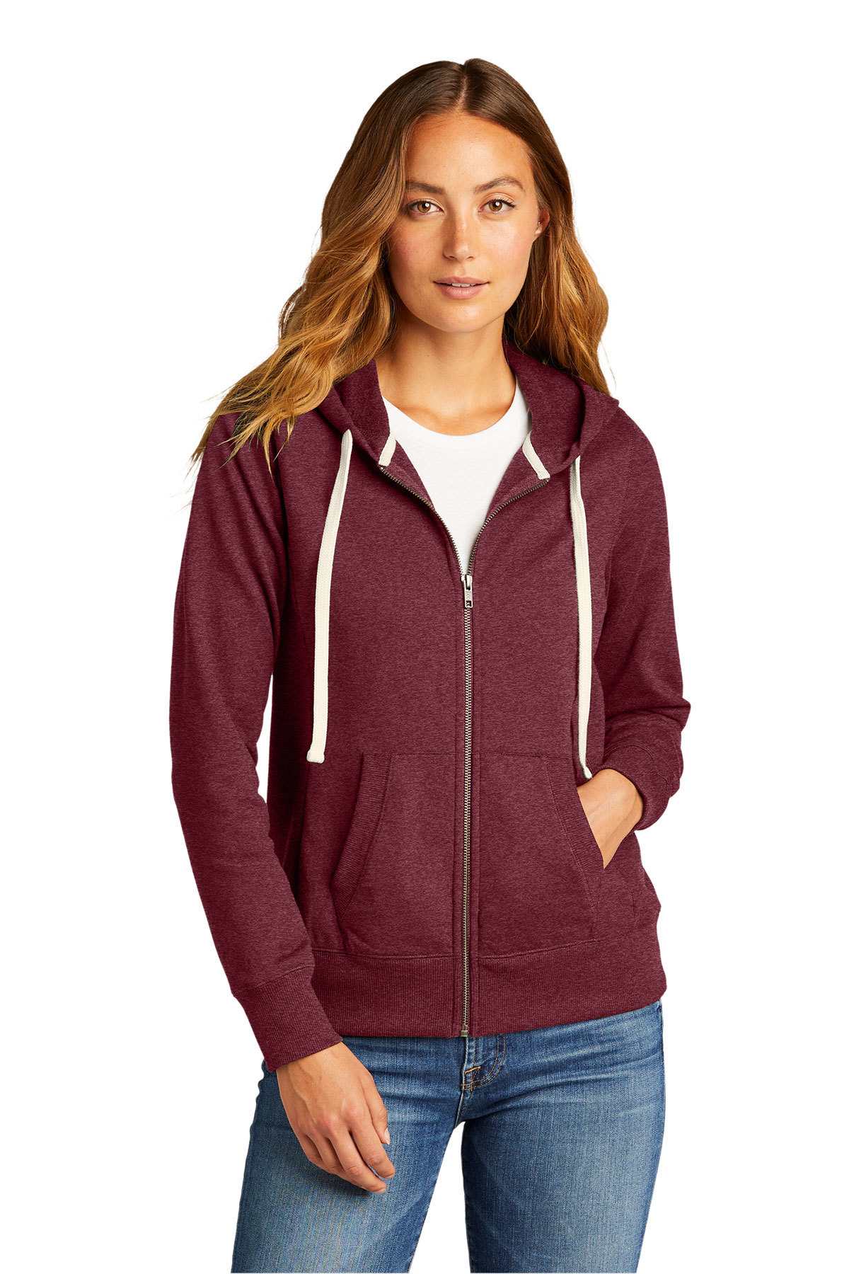 District Women's Re-Fleece Full-Zip Hoodie | Product | Company Casuals
