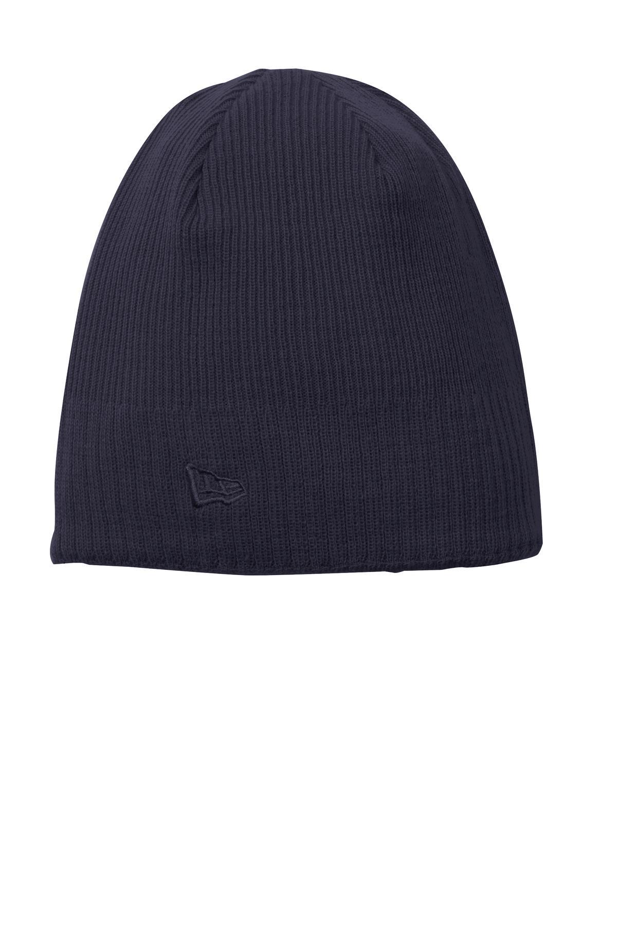 New Era Gathered Slouch Men's And Women's Beanie Hat Navy Blue OSFA 