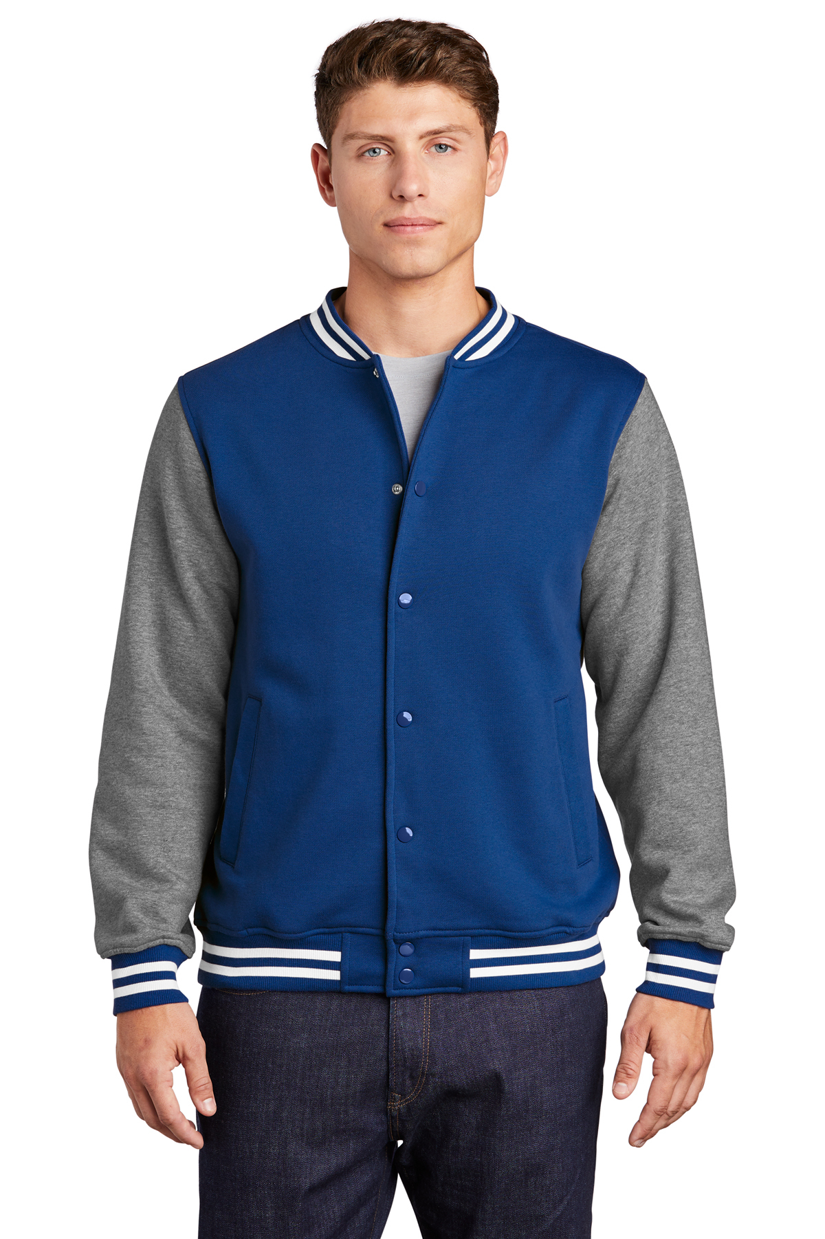 Sport-Tek Fleece Letterman Jacket, Product