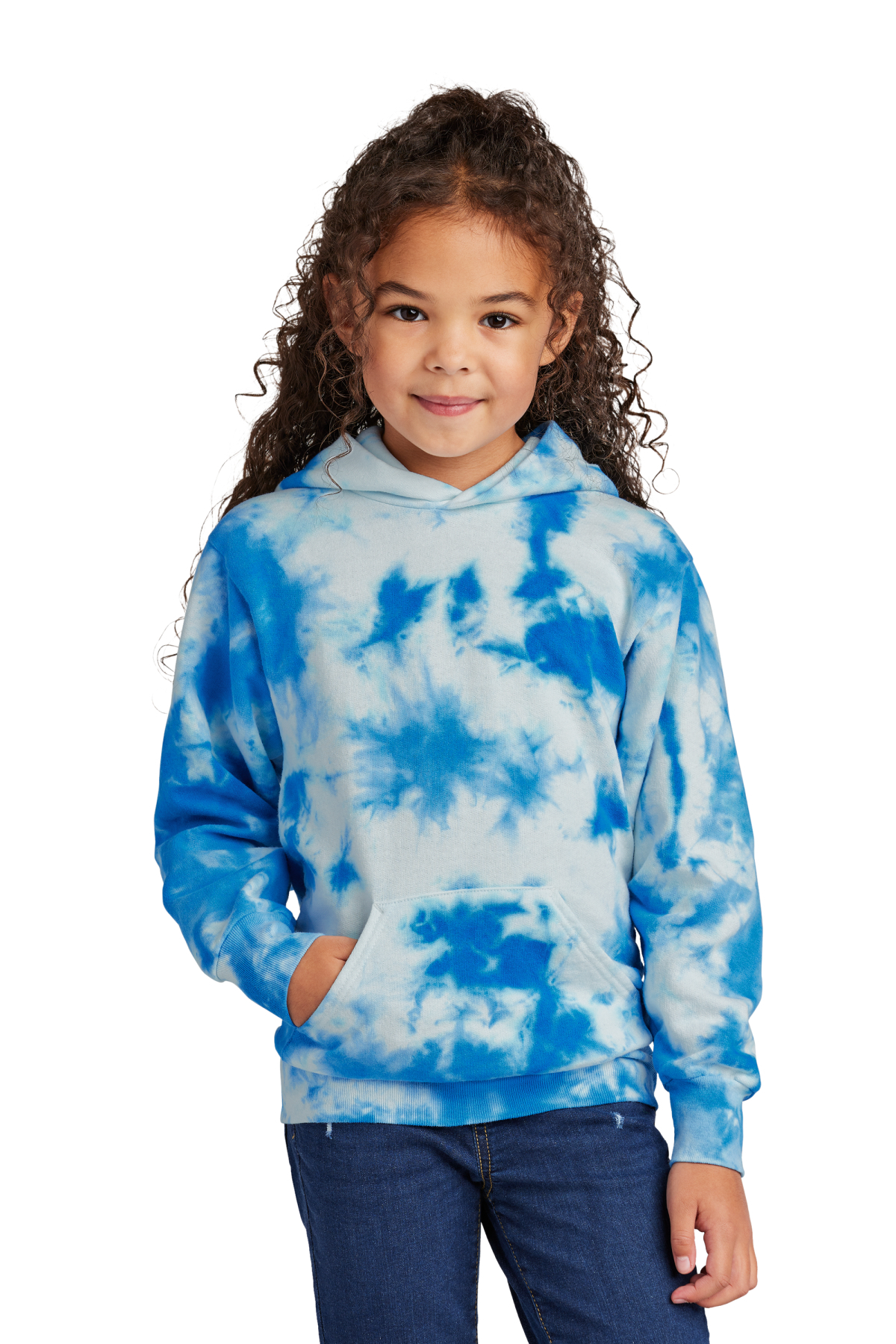 Port & Company Youth Crystal Tie-Dye Pullover Hoodie | Product | SanMar