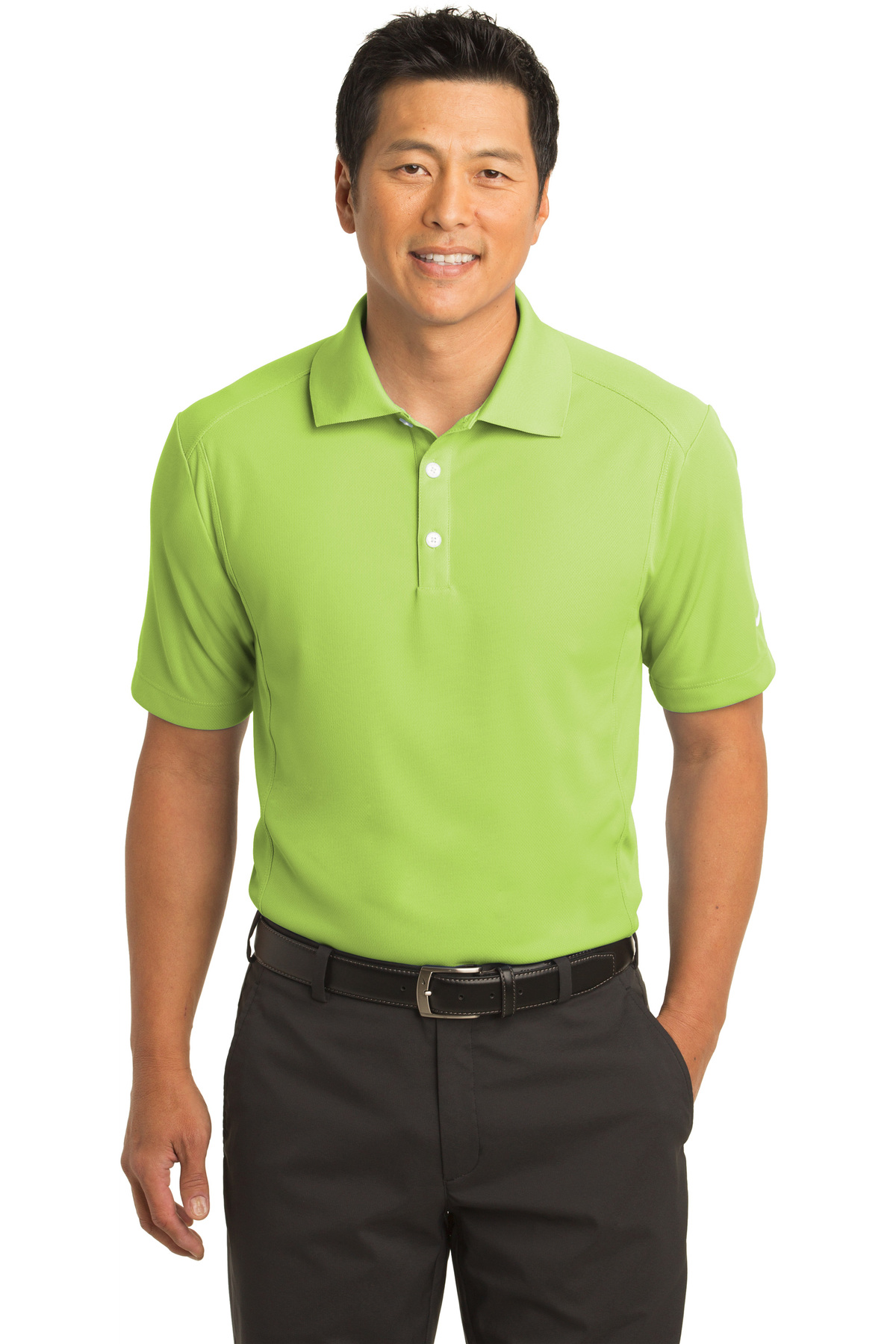 nike green camo golf shirt