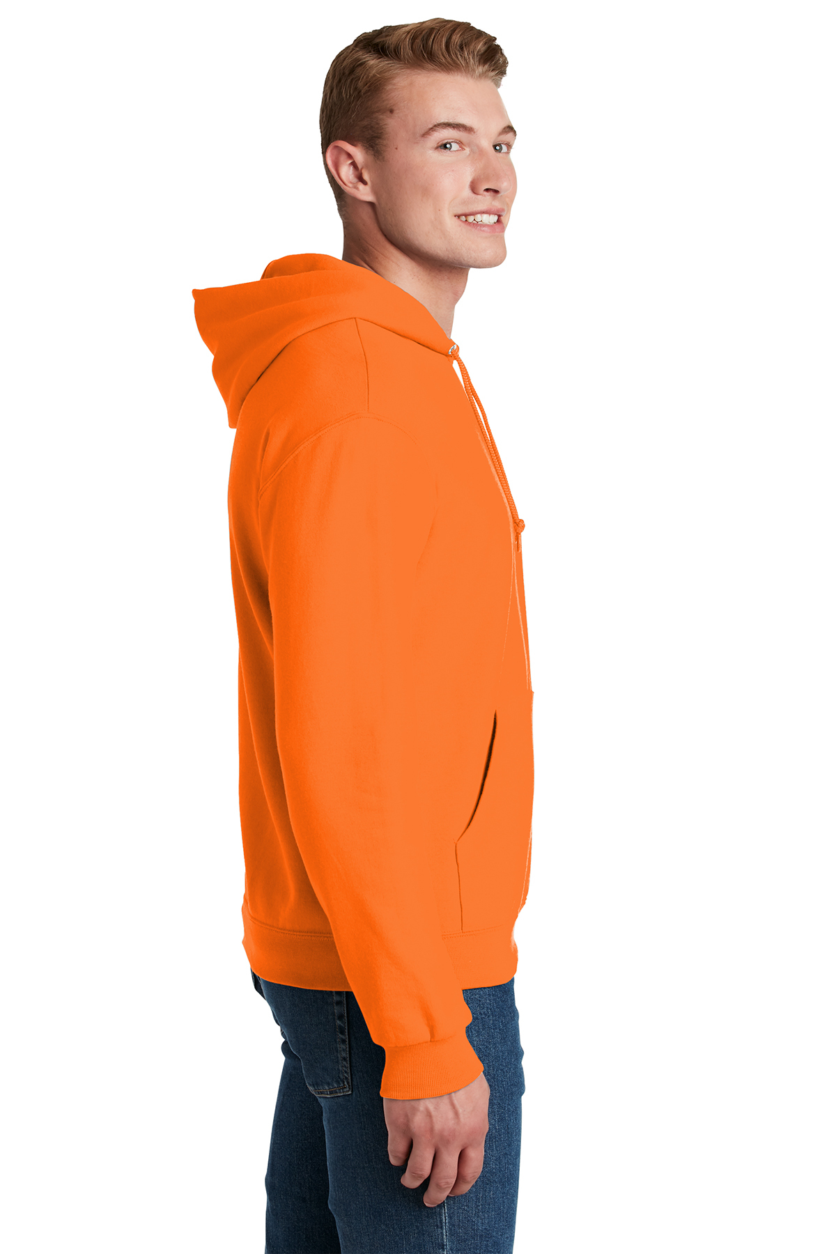 Safety Orange XX-Large Jerzees 8 oz NuBlend 50/50 Pullover Hood