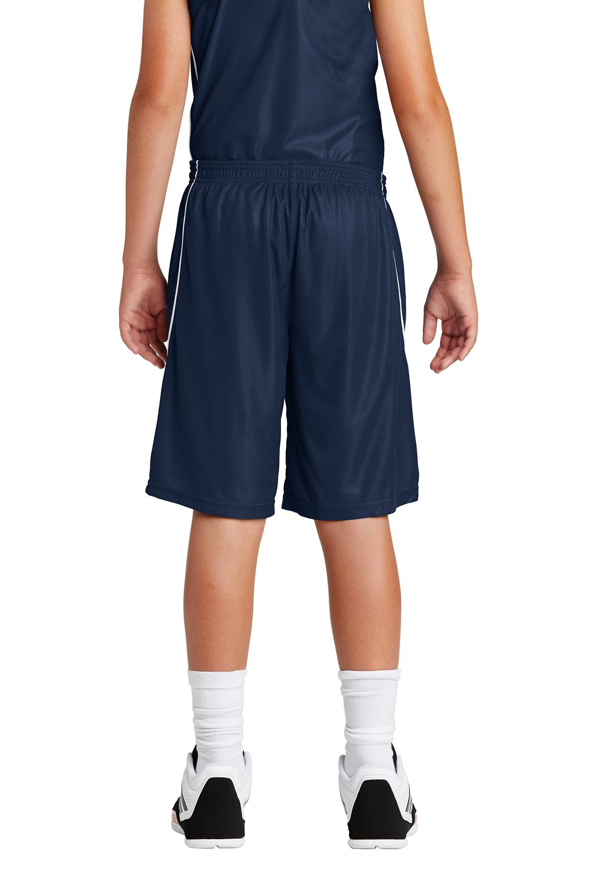 Sport-Tek Youth PosiCharge Mesh Reversible Spliced Short | Product | SanMar