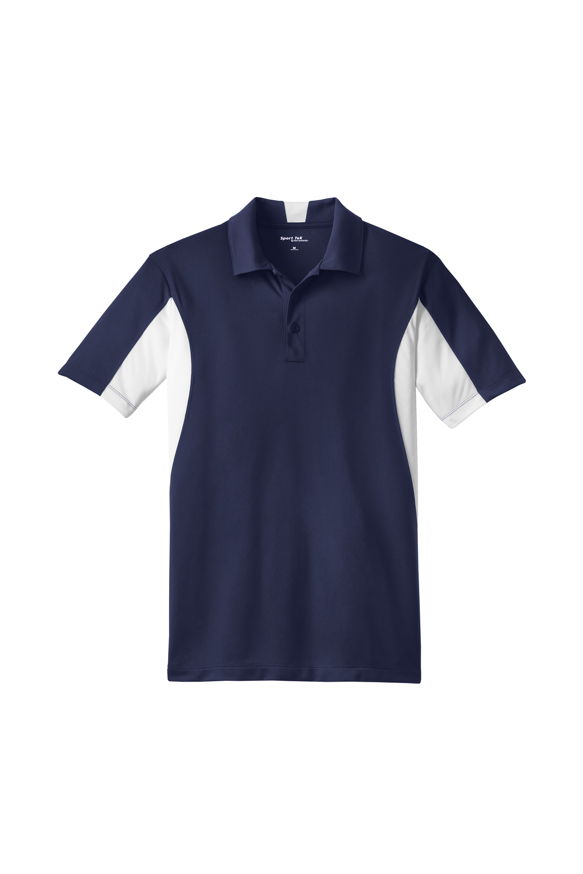 Sport-Tek LST655 Womens True Royal Blue/White Sport-Wick Moisture Wicking  Short Sleeve Polo Shirt —