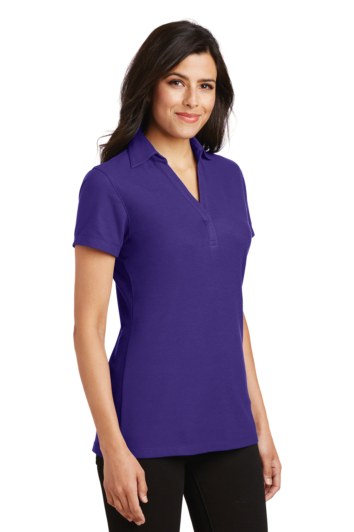 Port Authority ® Ladies Silk Touch ™ Performance Long Sleeve Polo. L540LS —  Tag your Swag