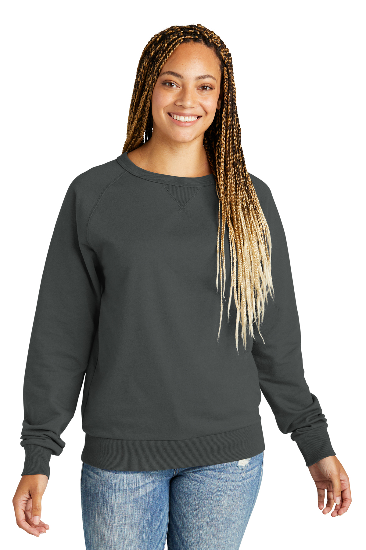 Allmade Unisex Organic French Terry Crewneck Sweatshirt | Product | SanMar