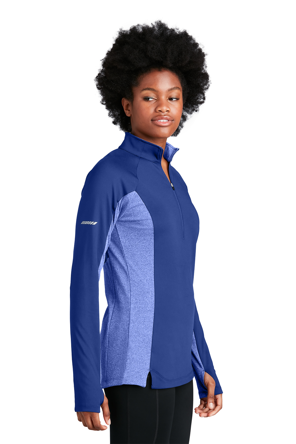 Sport-Tek Ladies Sport-Wick Stretch Contrast 1/4-Zip Pullover | Product ...