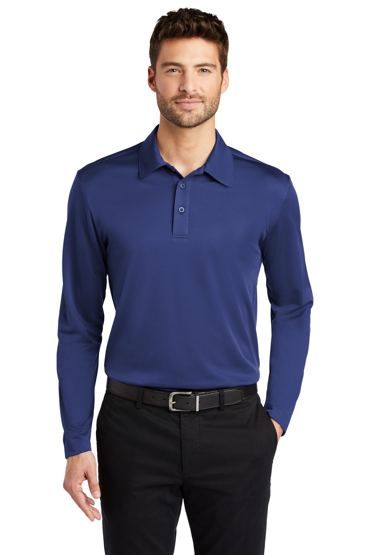 Port Authority Silk Touch™ Performance Long Sleeve Polo, Product