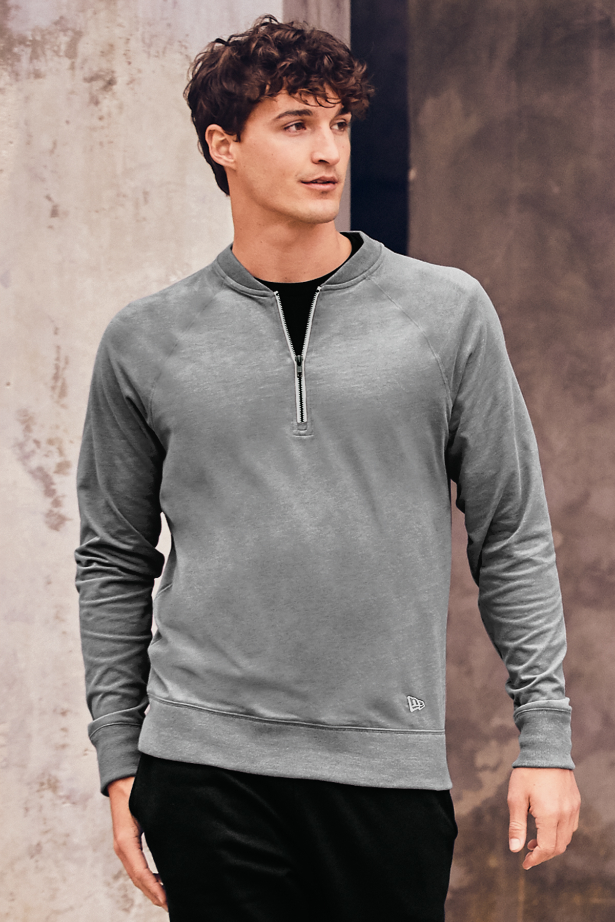 National Athletic Goods - 1/4 Zip Campus Pullover - Sage – Withered Fig