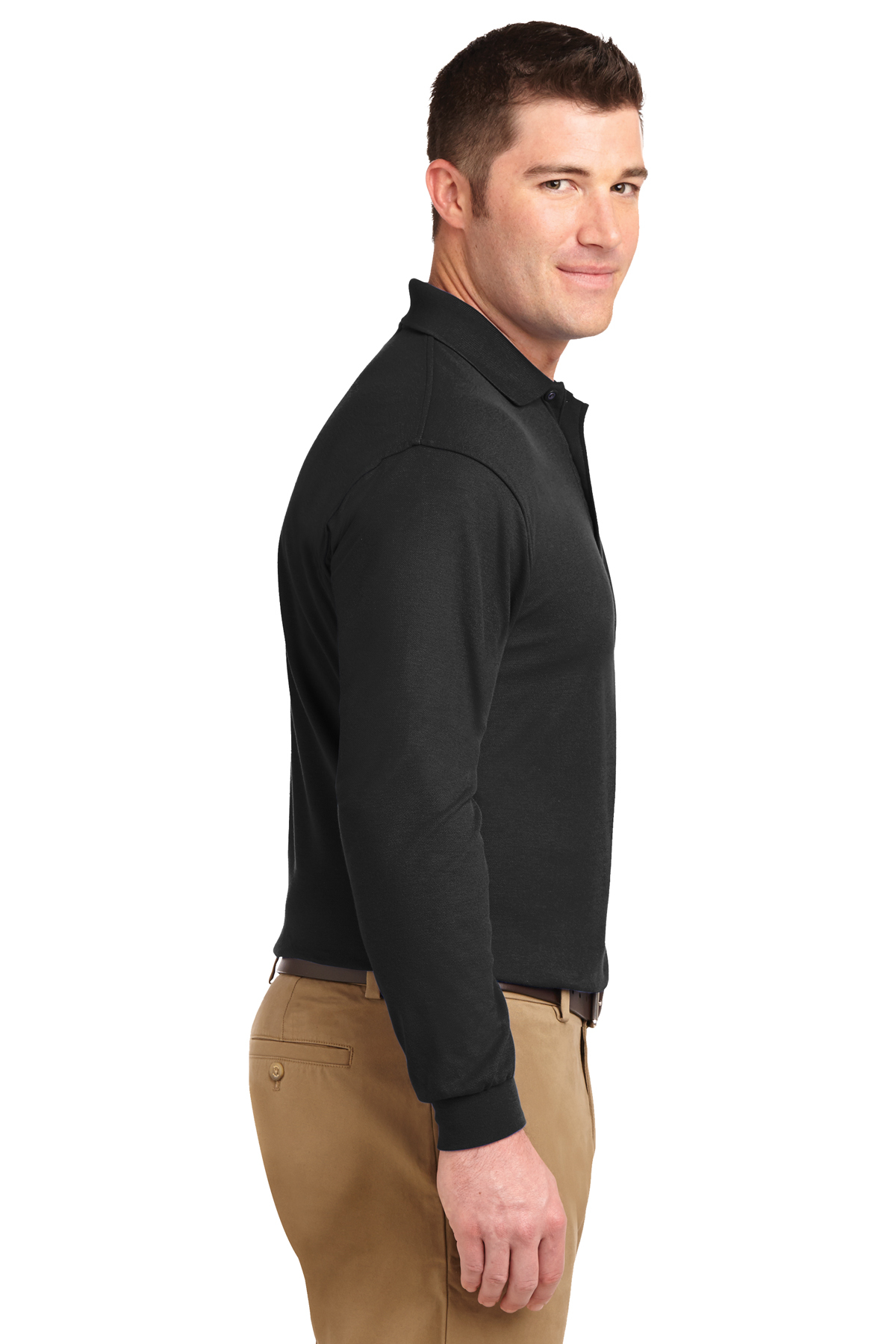 Port Authority Silk Touch™ Long Sleeve Polo, Product