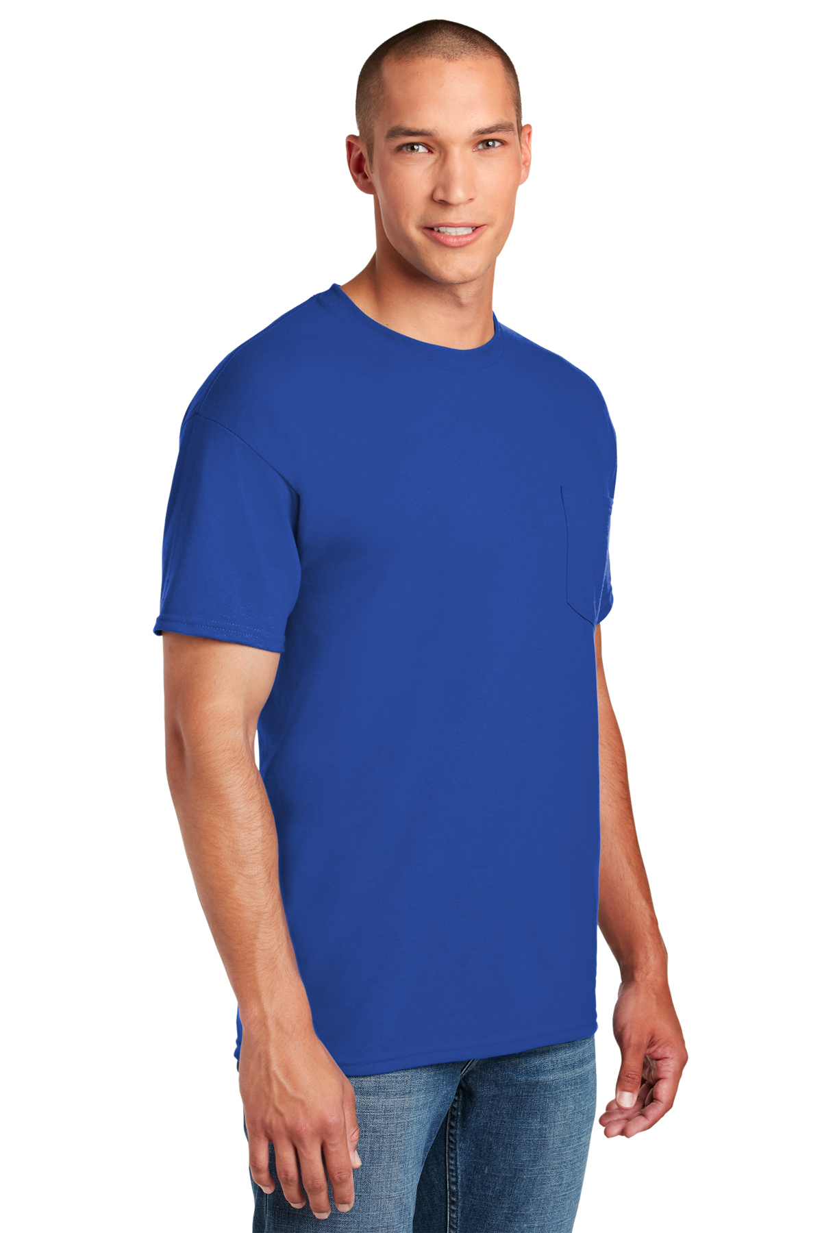 Gildan® - DryBlend® 50 Cotton/50 Poly Pocket T-Shirt | 50/50 Blend | T ...