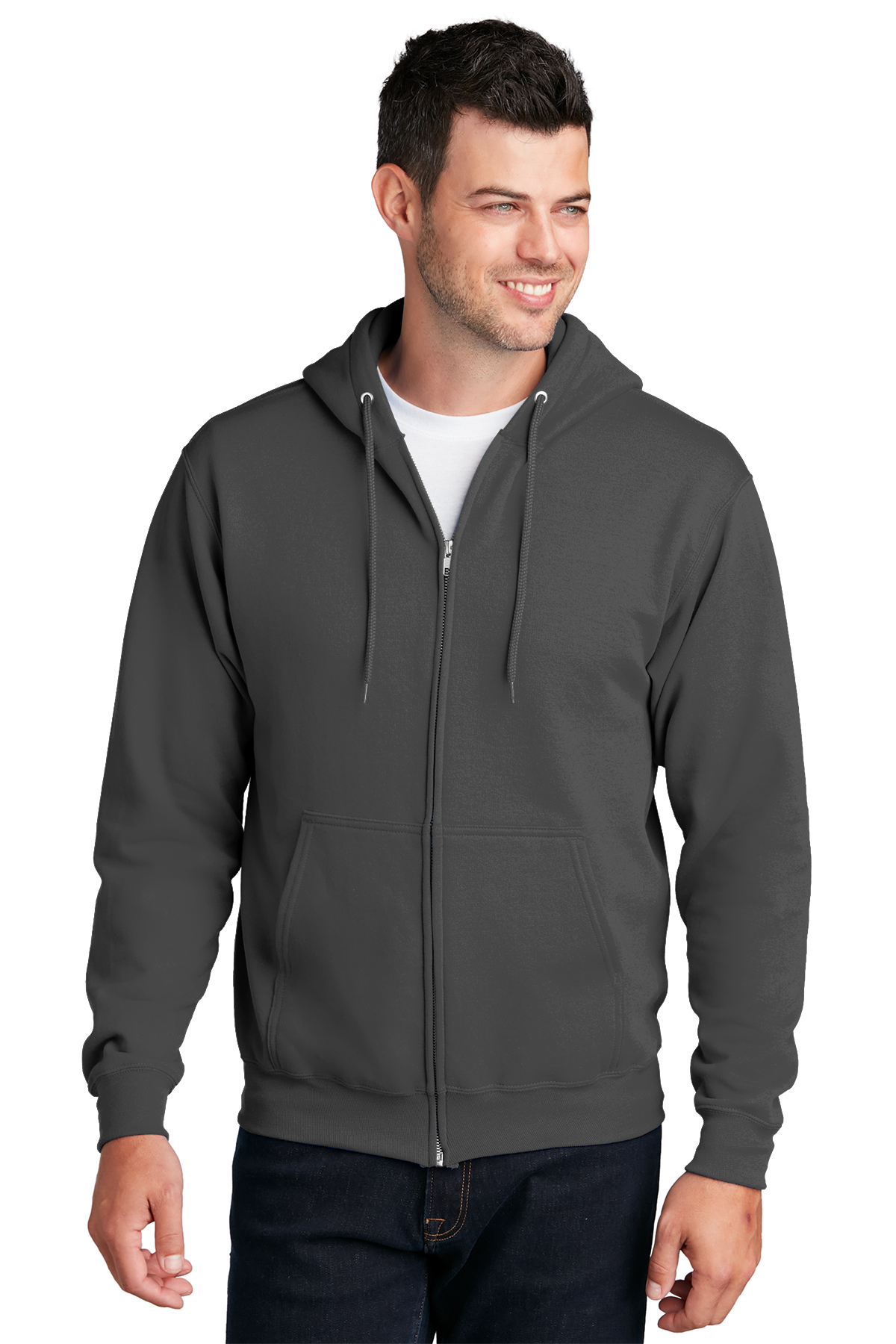 Port & Company Core Fleece Full-Zip Hooded Sweatshirt | Product 